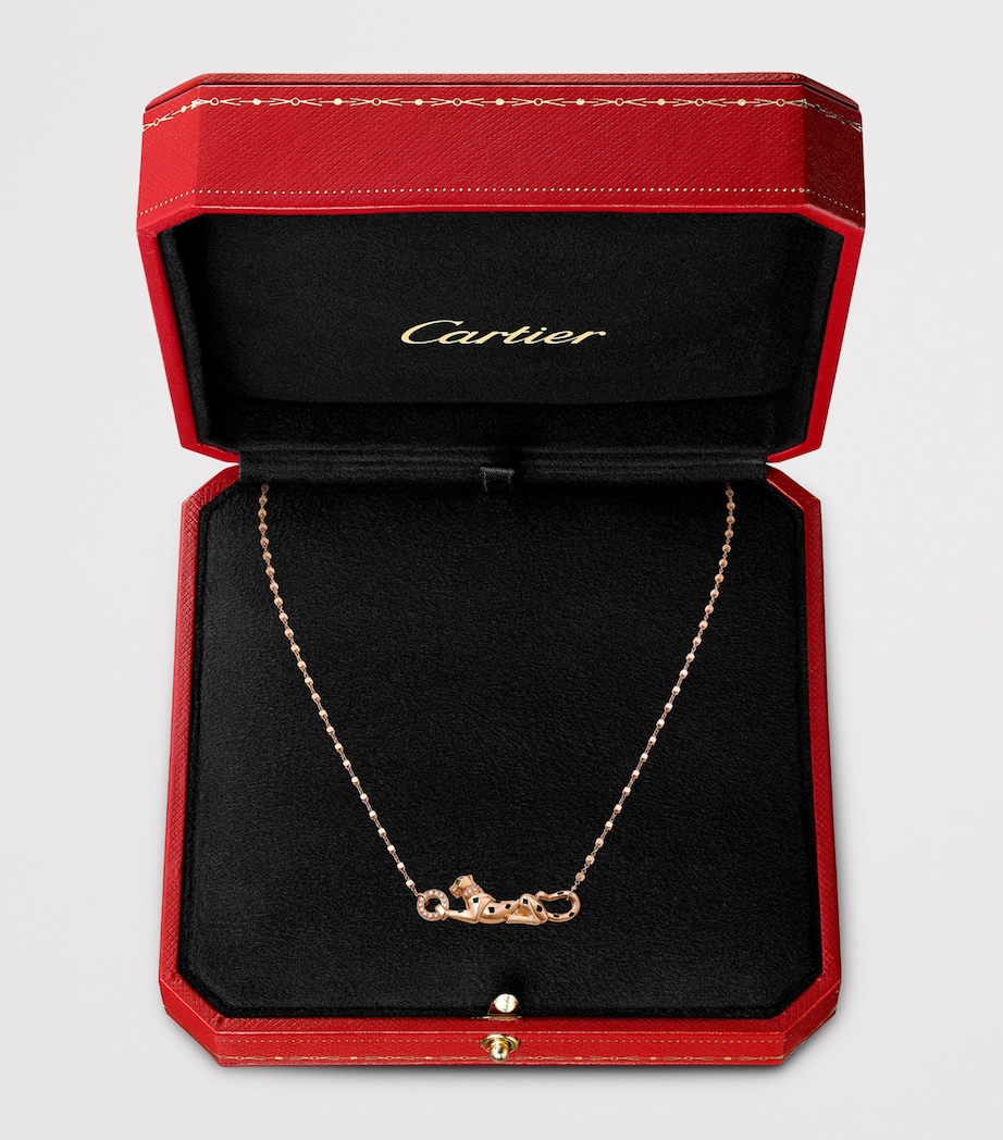 Rose Gold, Diamond and Tsavorite Panthère de Cartier Necklace ROSE GOLD Image 4
