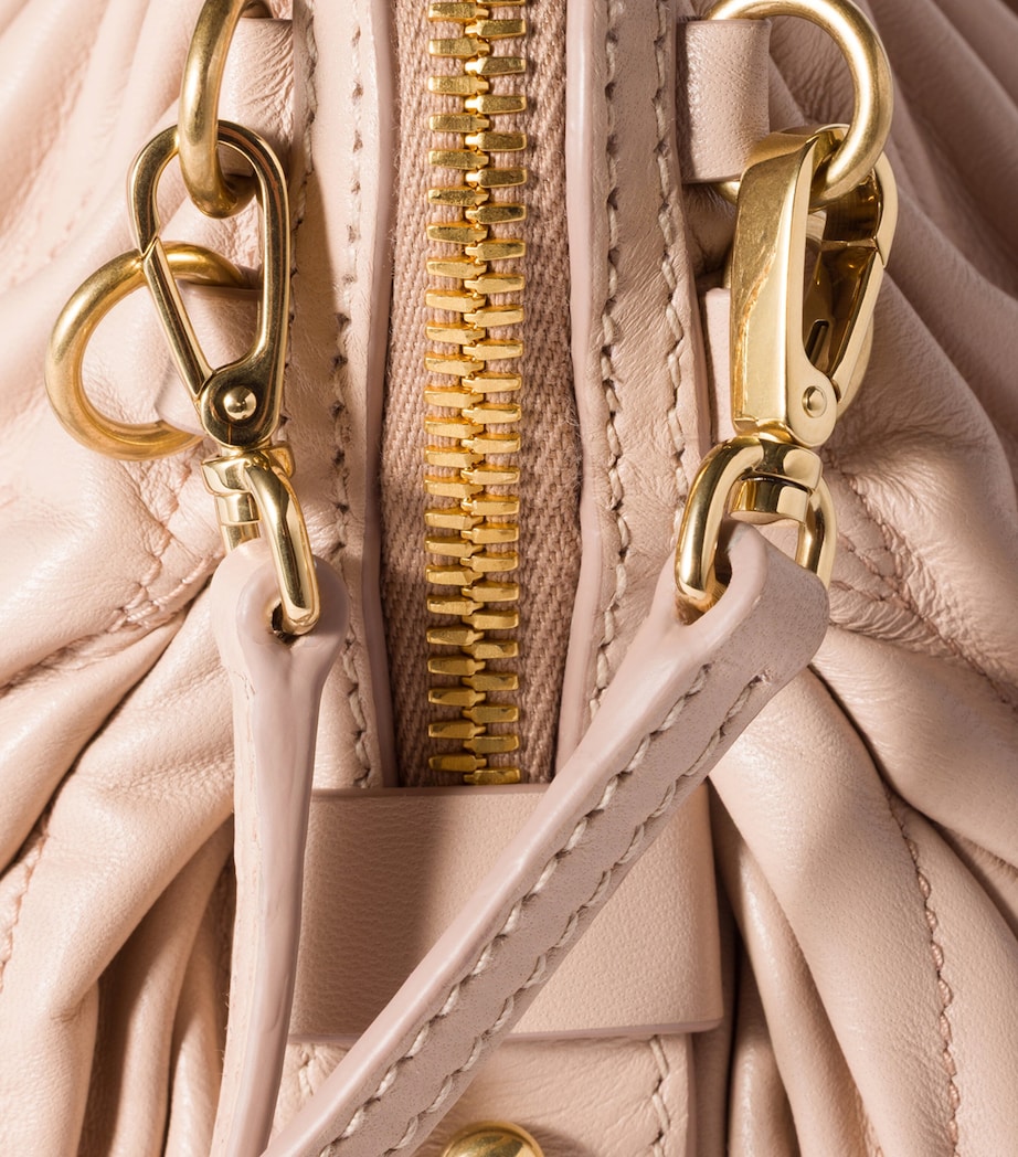 Matelassé Leather Clutch Bag F0236 Image 5