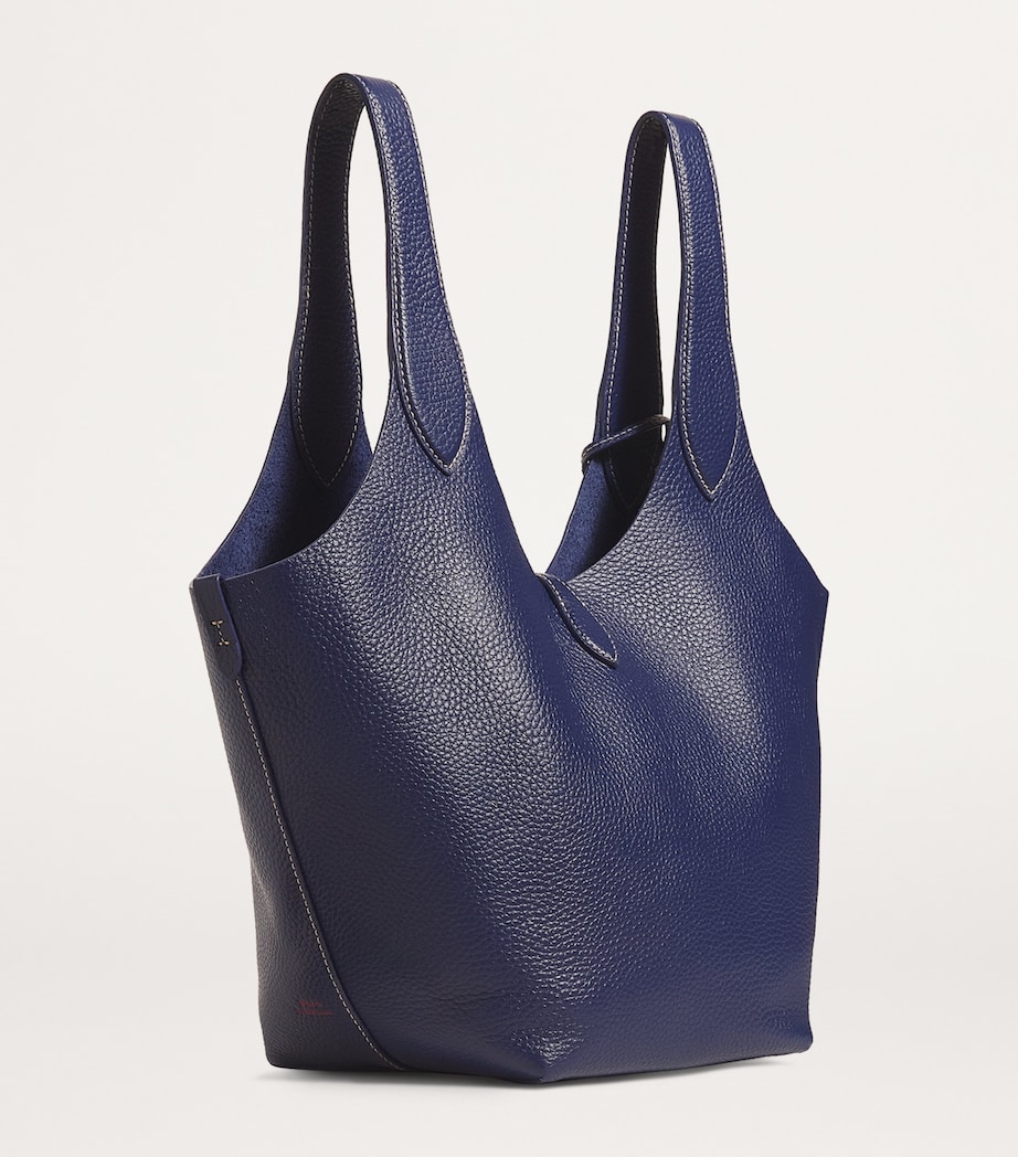 Polo Ralph Lauren Medium Leather Polo Play Tote Bag Ink Image 3