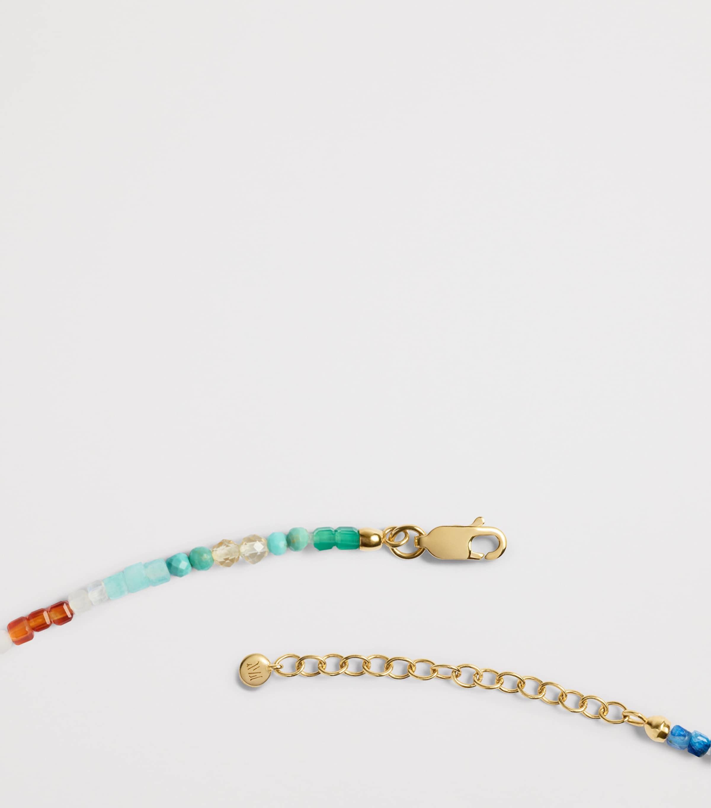 Monica Vinader Mini Gold Vermeil and Gemstone Freedom Bracelet | Harrods UK