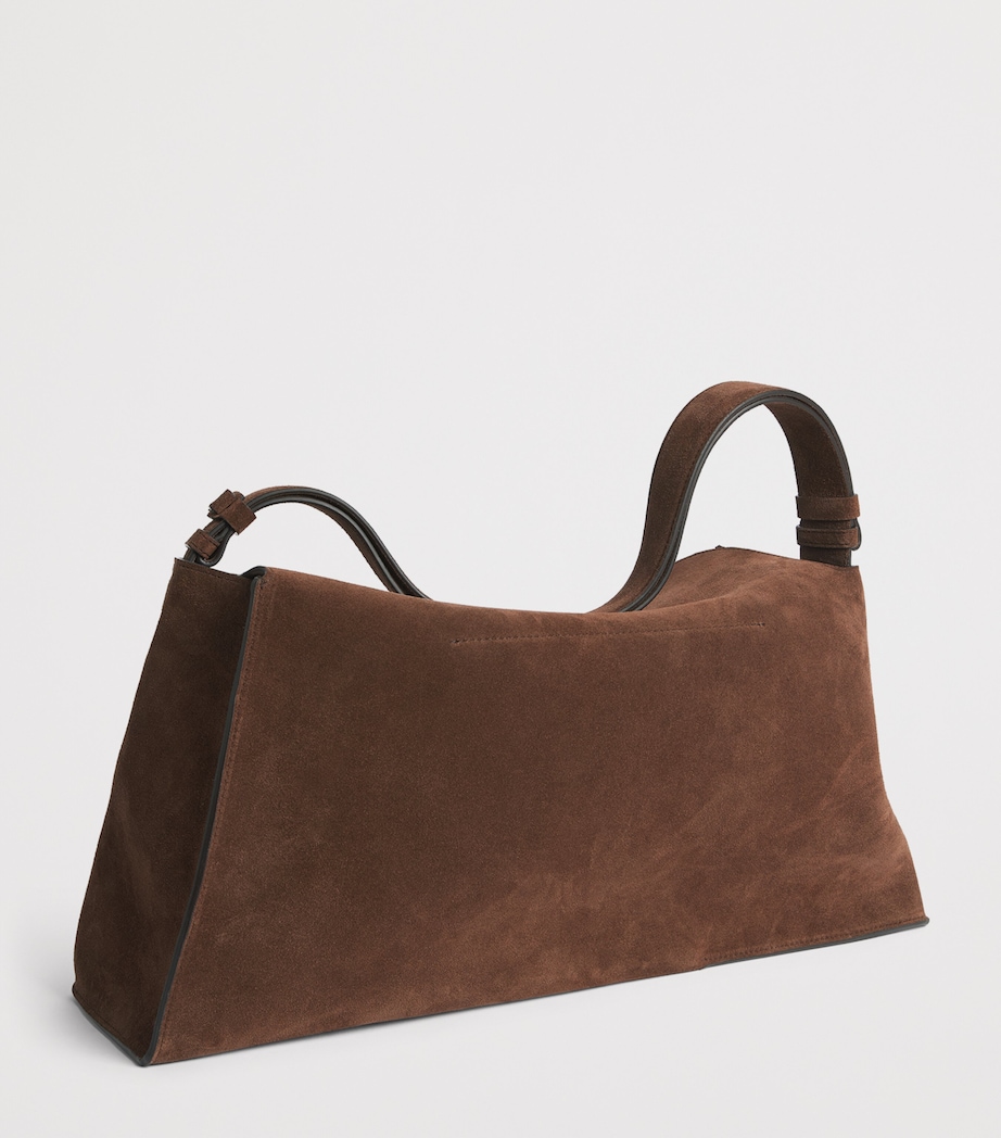 Studio Nicholson Suede Shiboru Shoulder Bag Cocoa Image 3