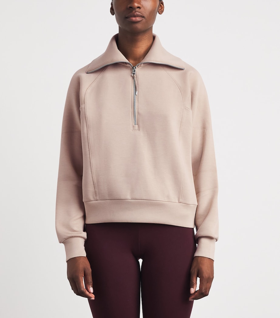 SPANX Womens AirEssentials Half-zip Sweatshirt Dune Image 4
