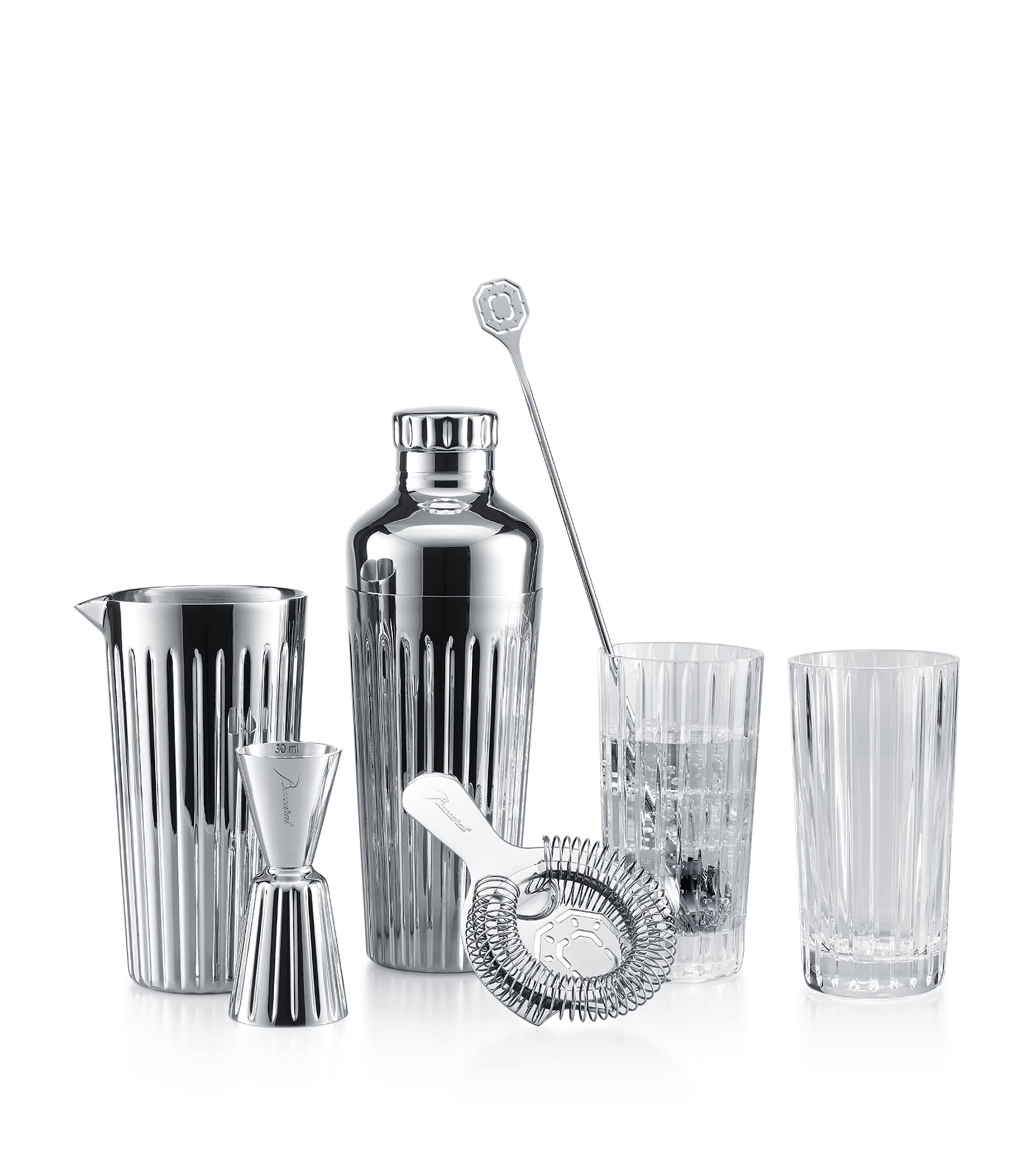 Baccarat Harmonie Bar Accessories (Set of 4) Clear Image 2