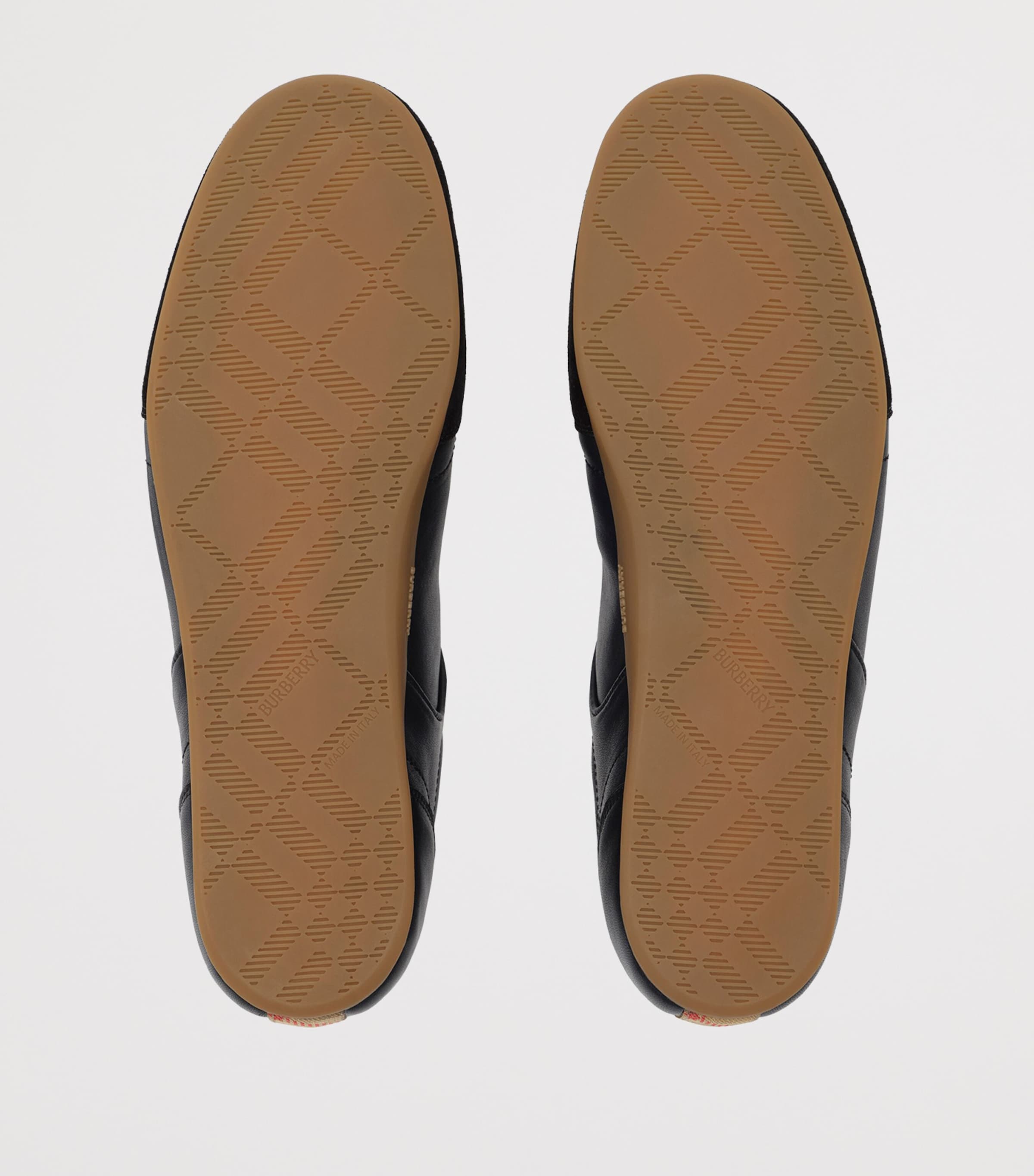 Burberry Leather Knight Runner Sneakers Black Image 3