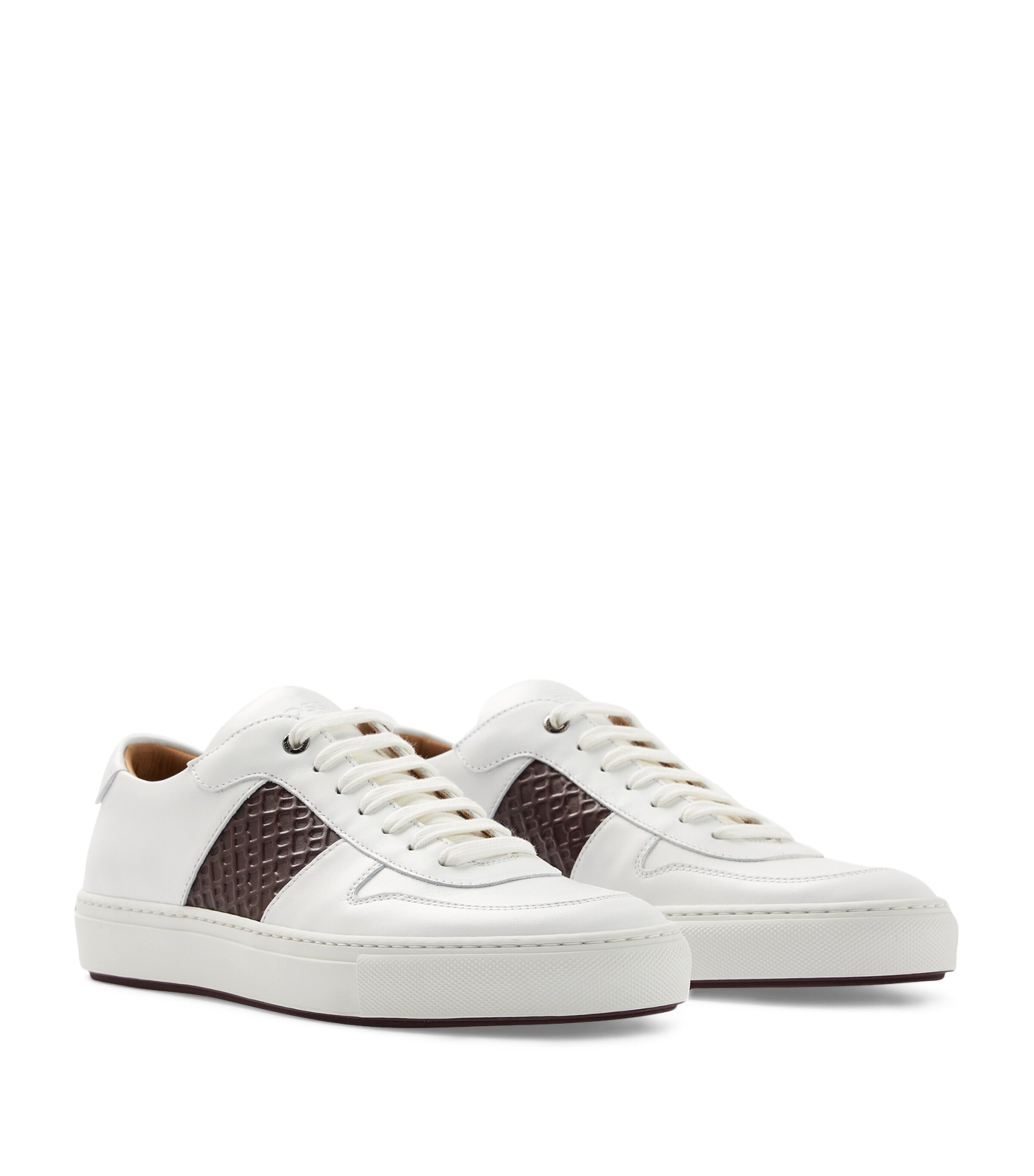 BOSS Leather Monogram Sneakers Image 2