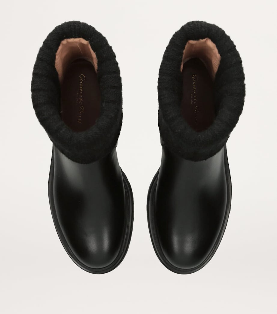 Leather Tenney Chelsea Boots BLACK Image 4