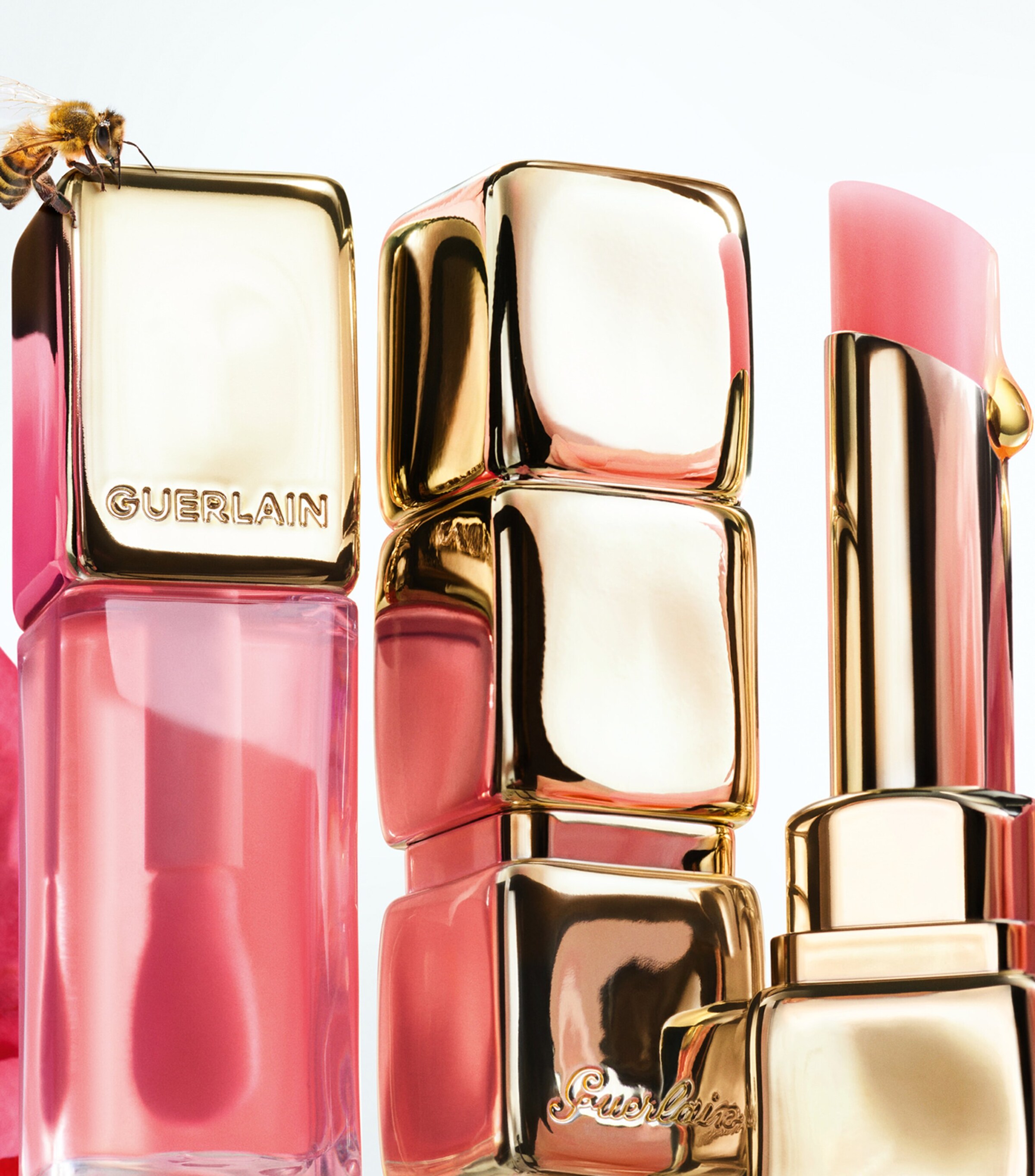 KissKiss Bee Glow Lip Oil 319 PEACH Image 7