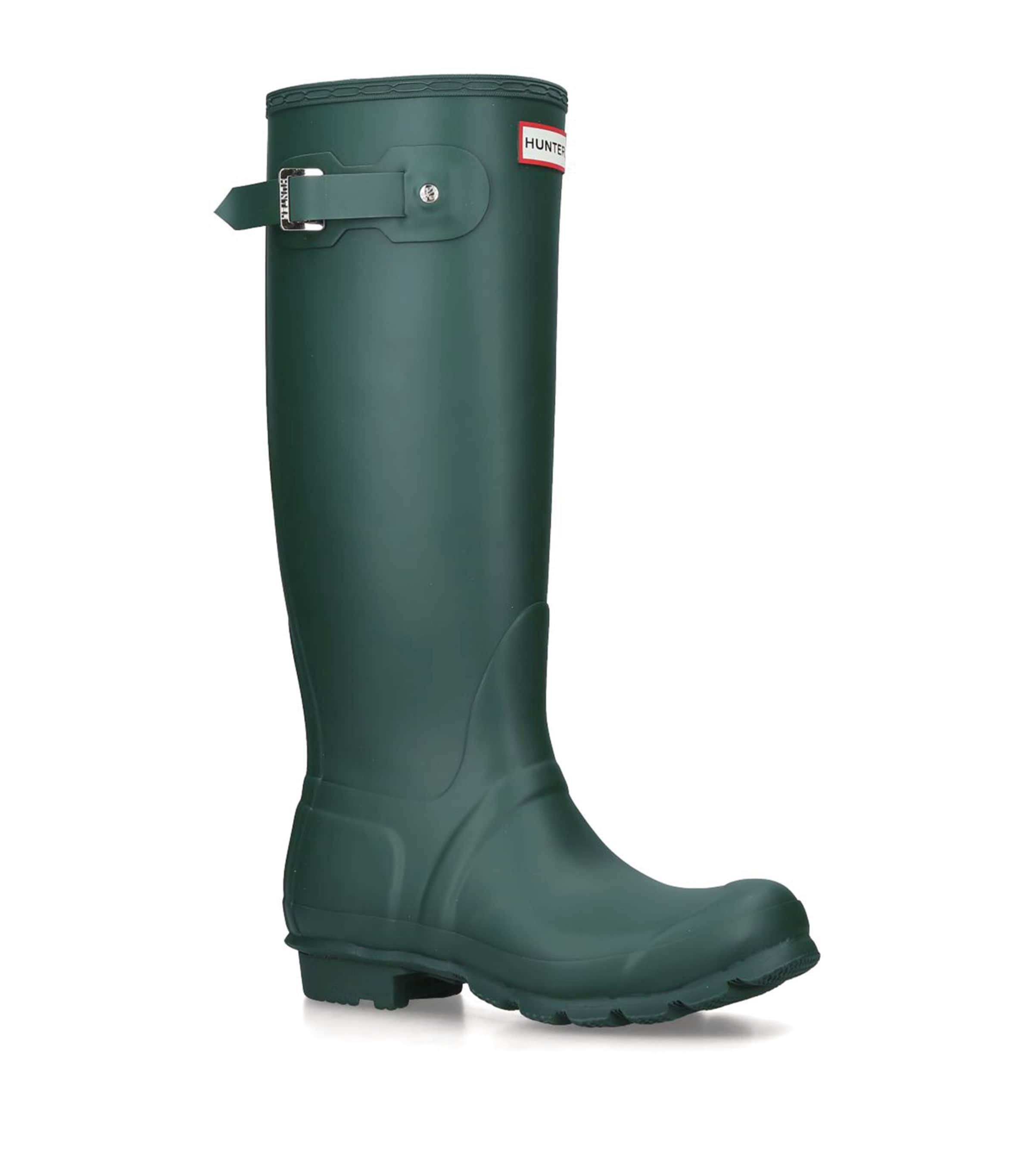 Shop Hunter Original Tall Welly Boots In Green