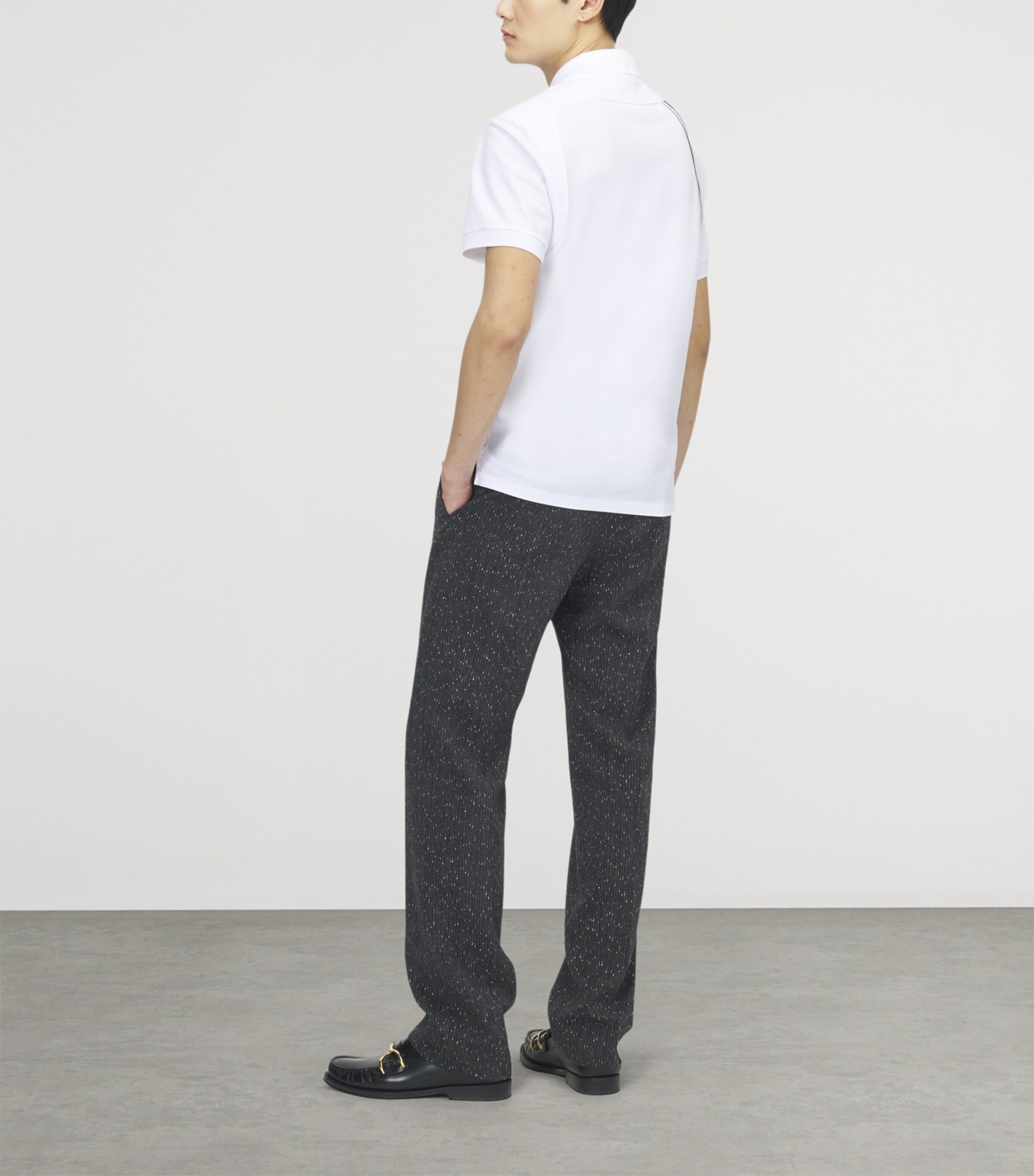 McQueen Mens Cotton Harness Polo Shirt Image 3