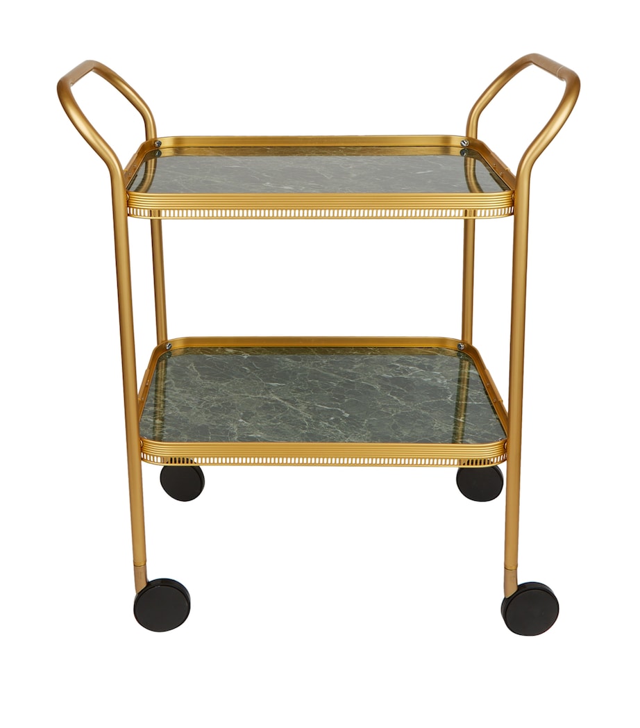 Marble Two-Tiered Trolley GOLD W/ONYX MARBLE Image 1