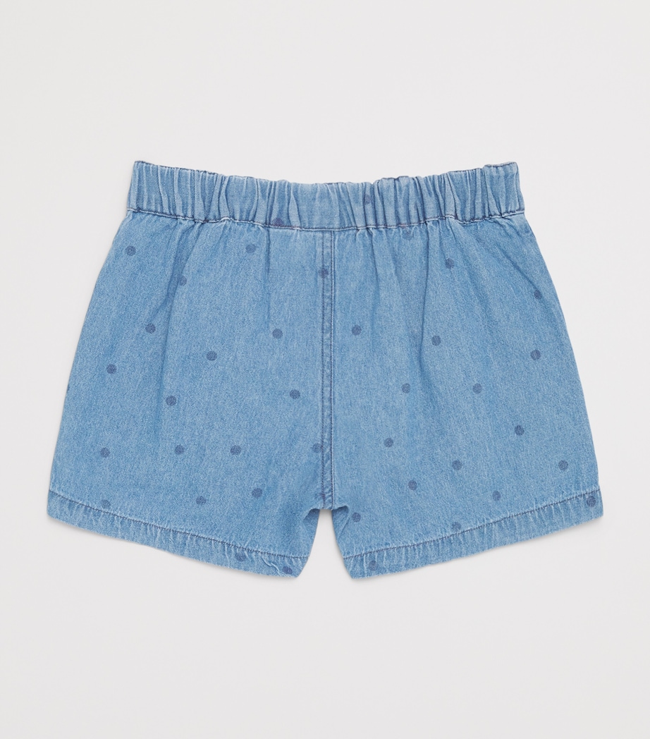 Mini Rodini Denim Dotted Shorts (3-11 Years) Black Image 2