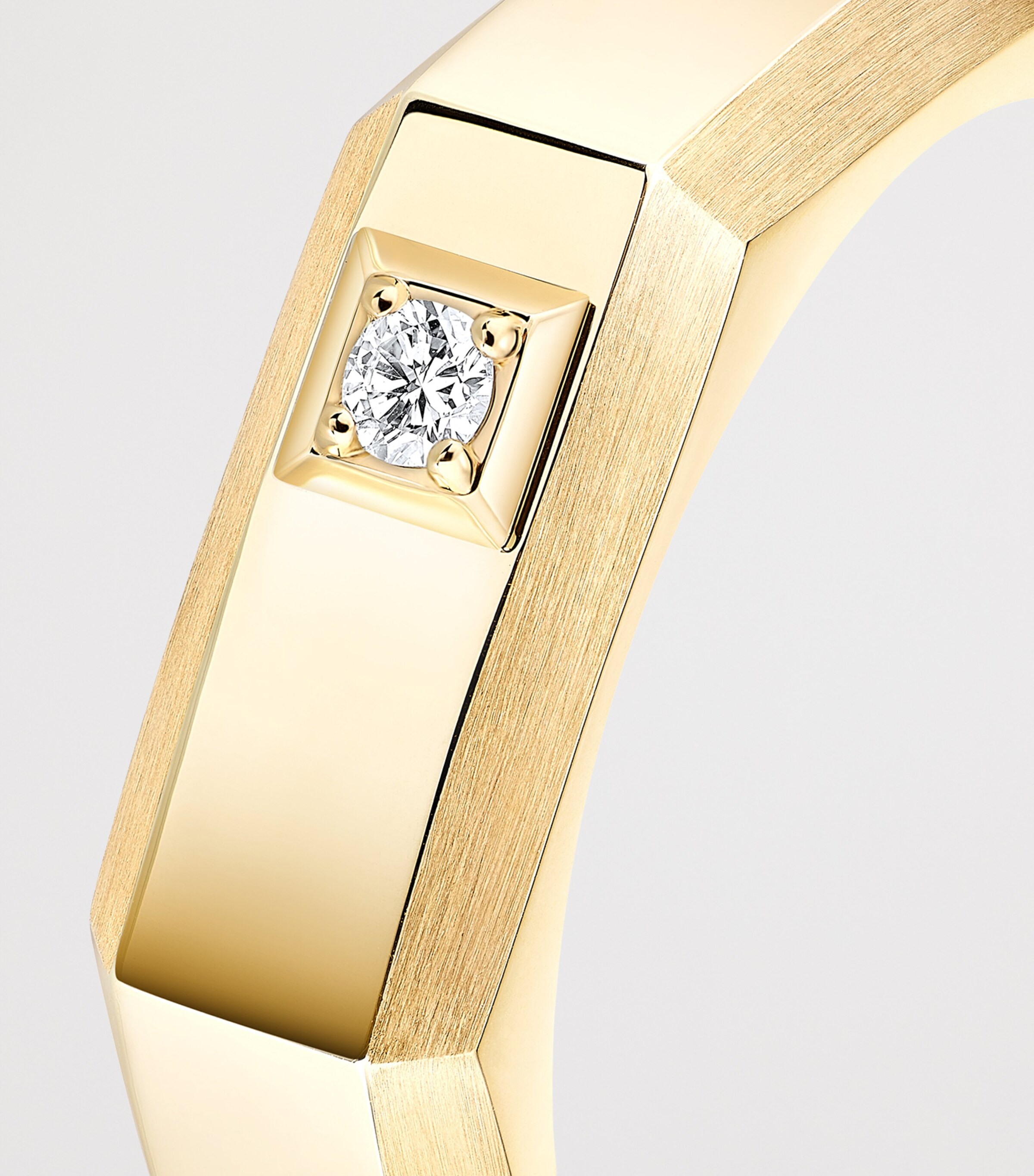 Messika Moderniste Yellow Gold and Diamond Medium Ring Yellow Gold Image 3
