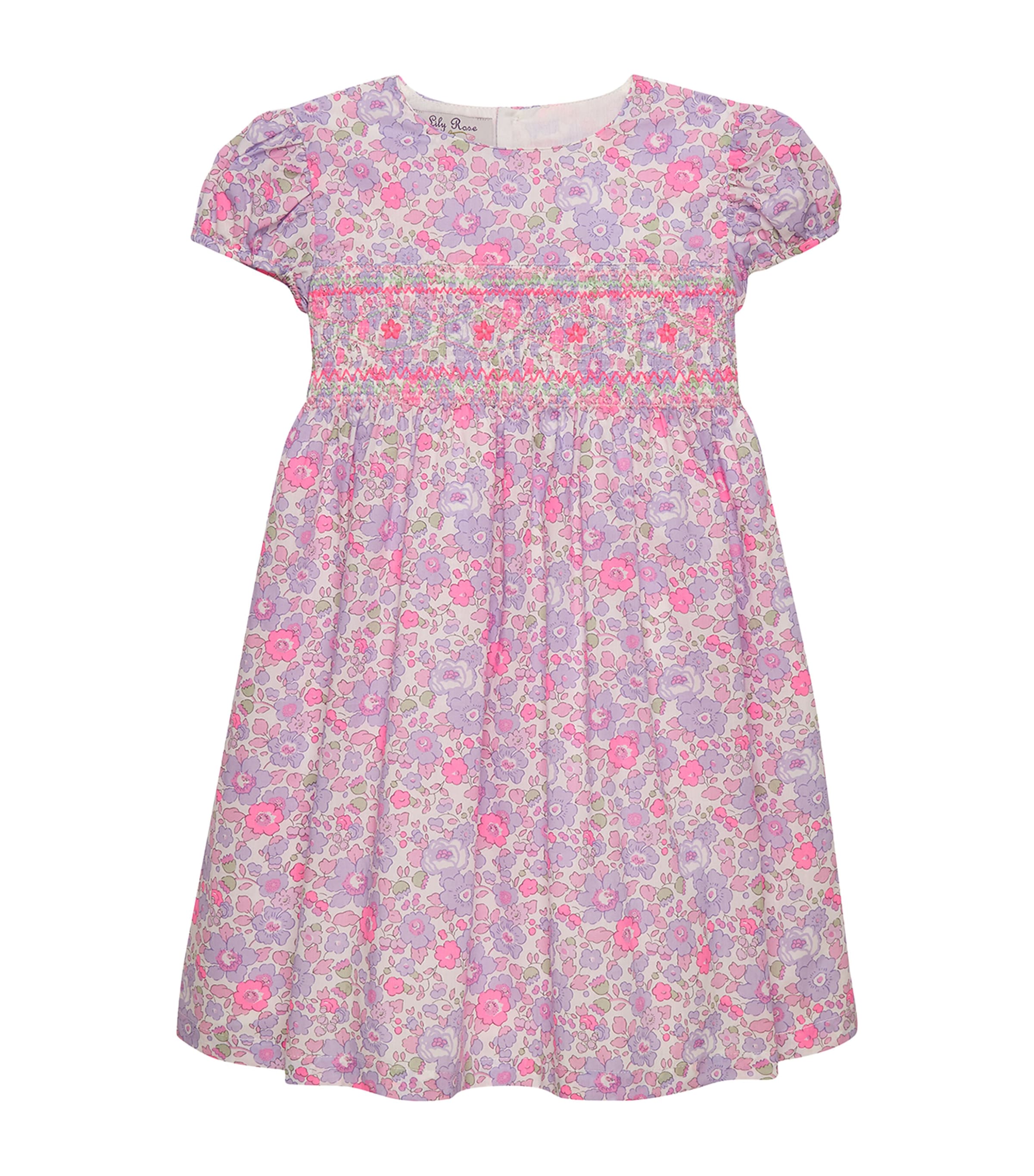 Trotters Cotton Floral Betsy Party Dress (2-5 Years) Lilac Betsy Image 1