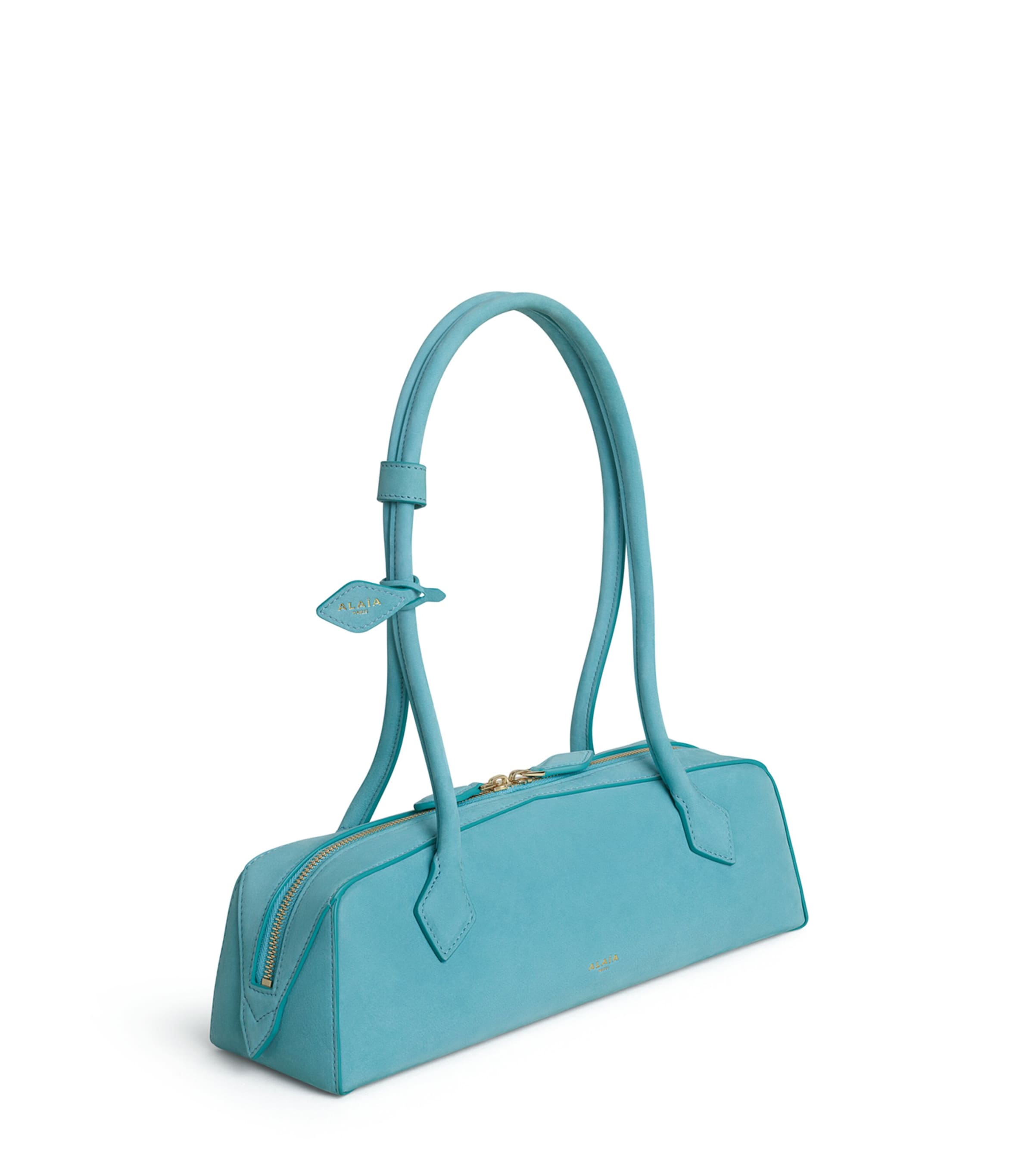 Alaïa Medium Nubuck Le Teckel Shoulder Bag Apatite Image 2