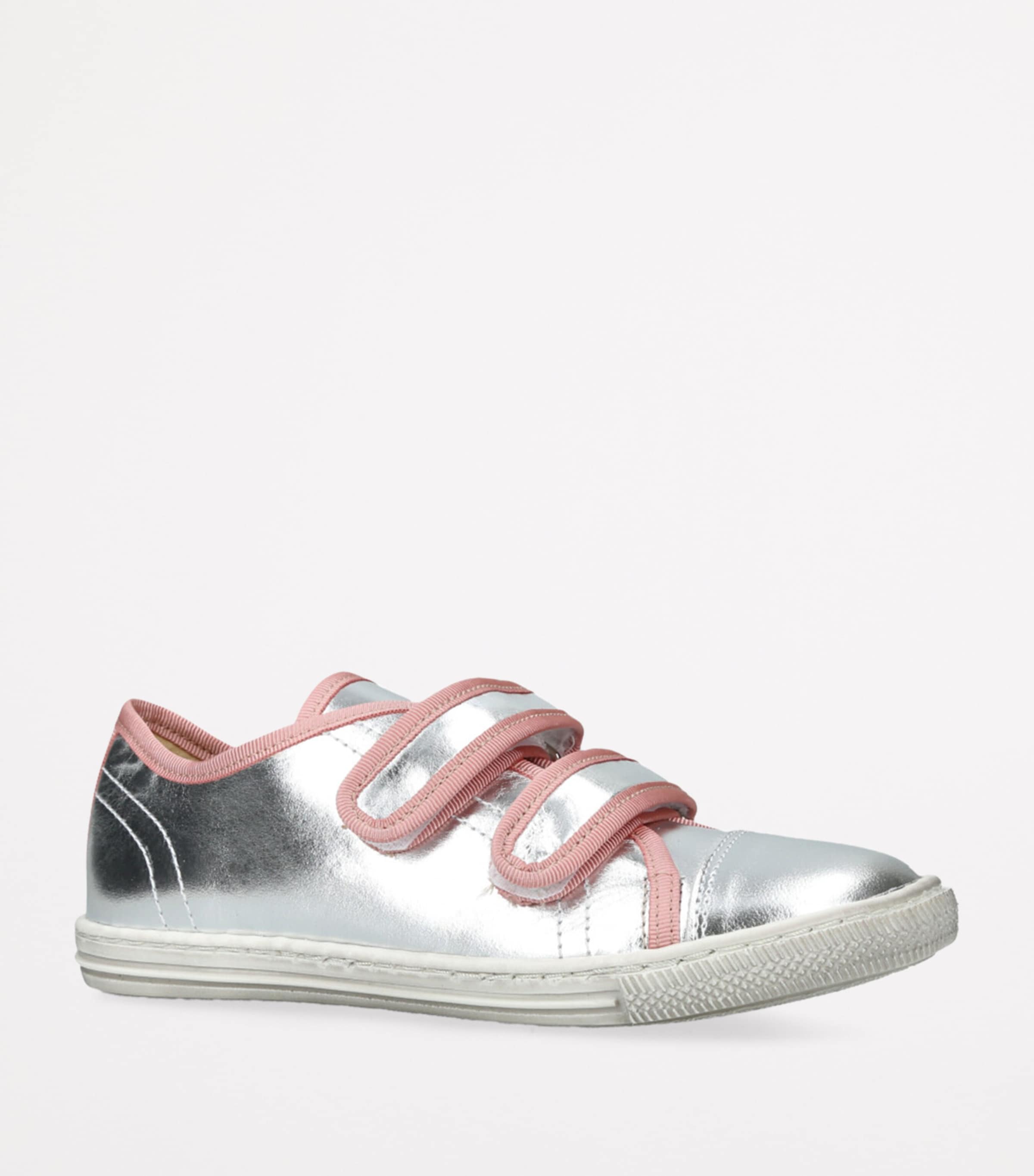papouelli Leather Elfina Sneakers Silver Com Image 3