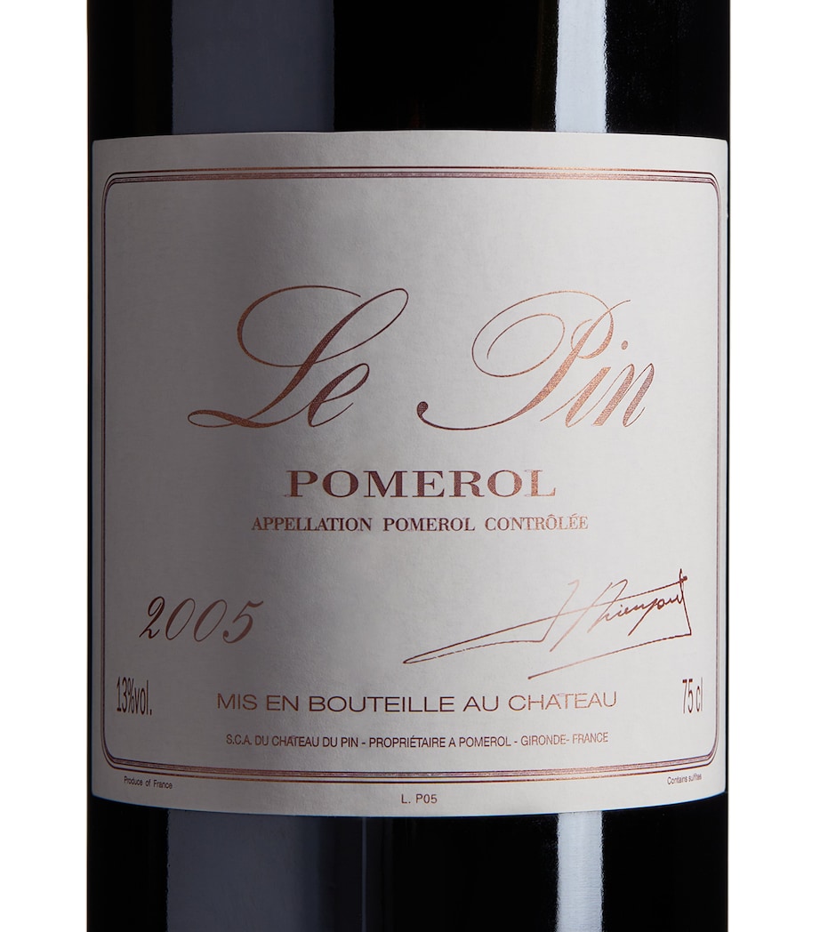 Le Pin Merlot 2005 (75cl) - Pomerol, France NO COLOUR Image 2