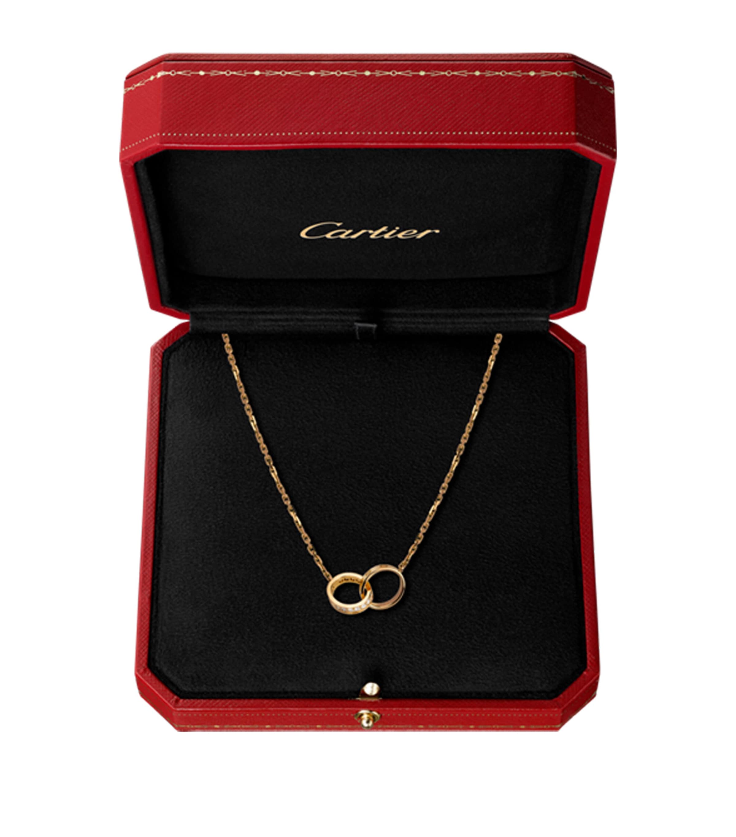Cartier Yellow Gold and Diamond LOVE Necklace Yellow Gold Image 2