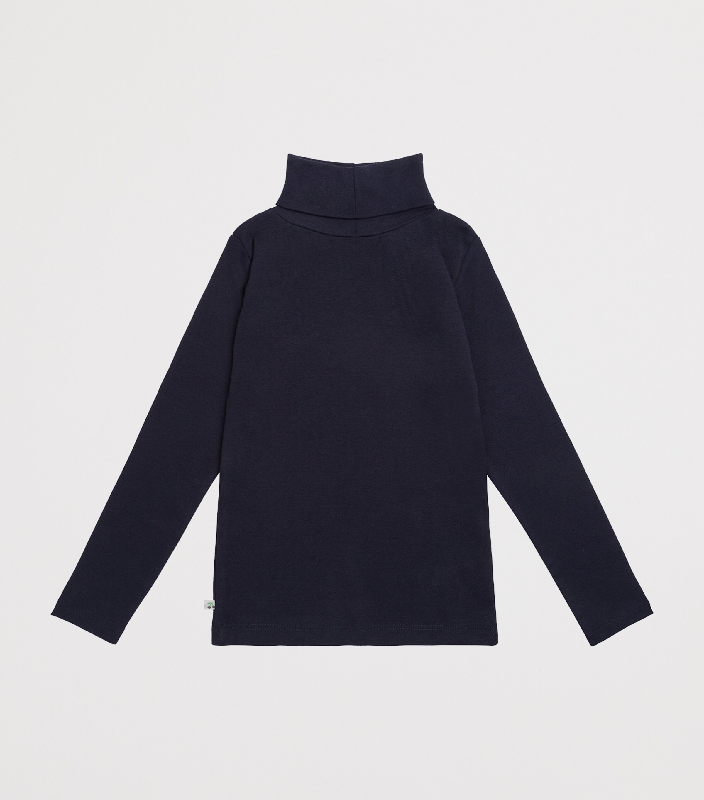 Bonpoint Organic Cotton Rollneck Sweater (14 Years) Marine Image 2