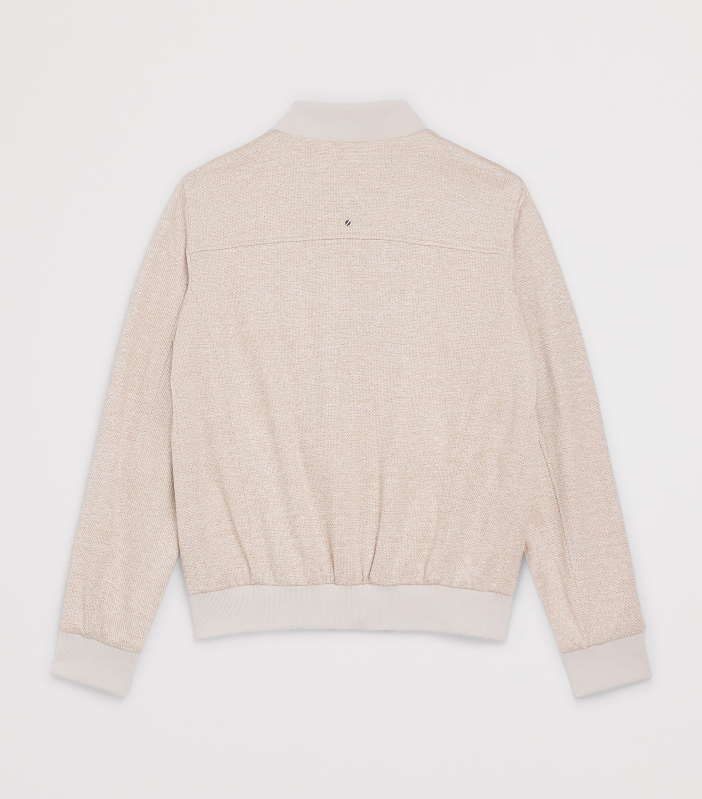 Stefano Ricci Kids Linen-Silk-Cotton Knitted Bomber Jacket (12-16 Years) C. Beige Image 2