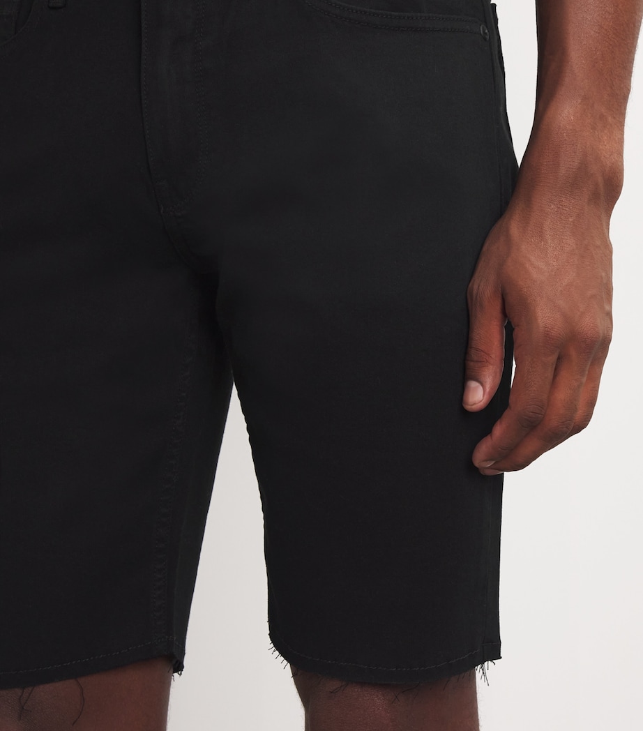 PAIGE Mens Federal Shorts Black Shadow Image 6