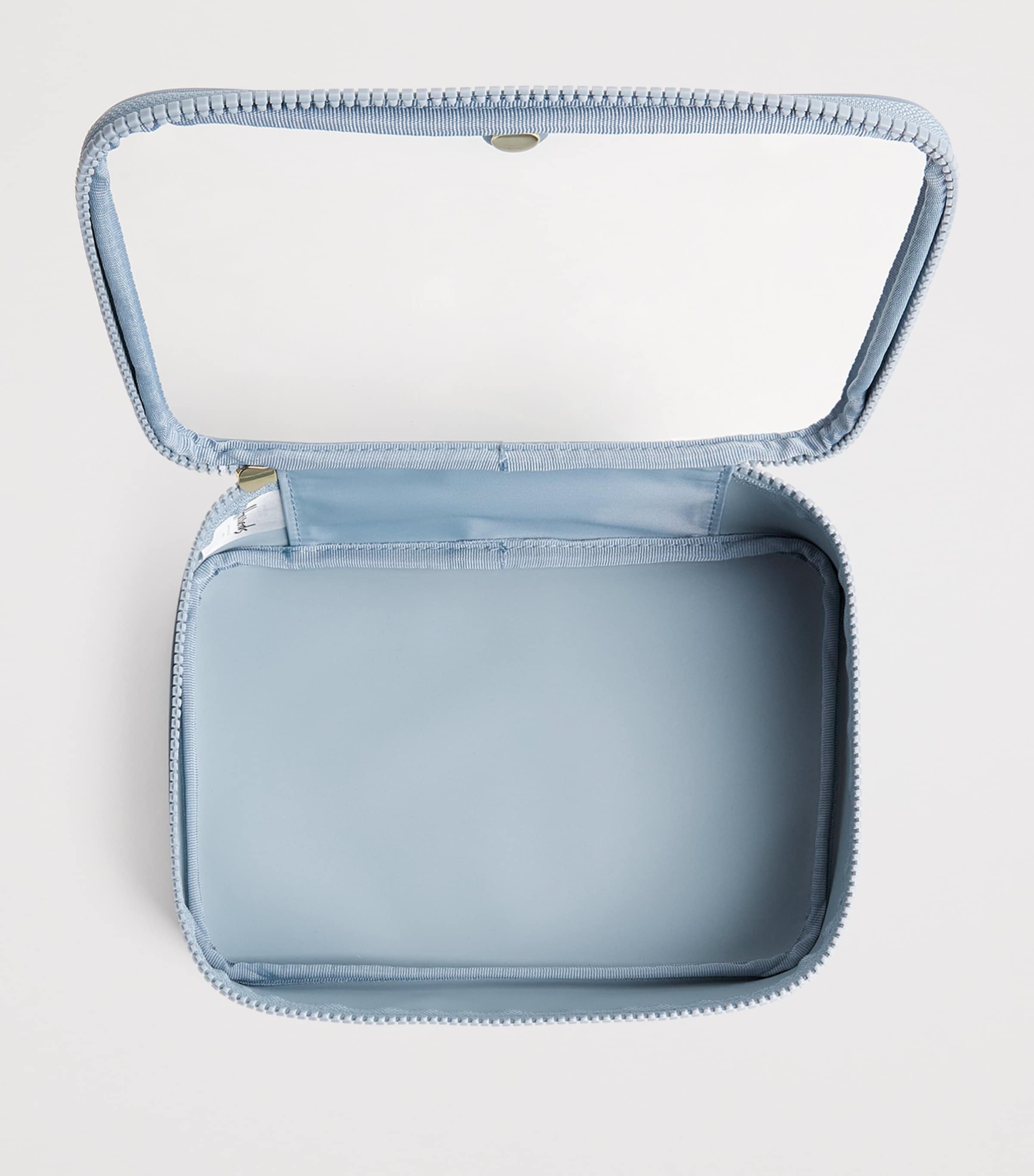 Harrods Clear Cosmetic Bag Blue Image 3
