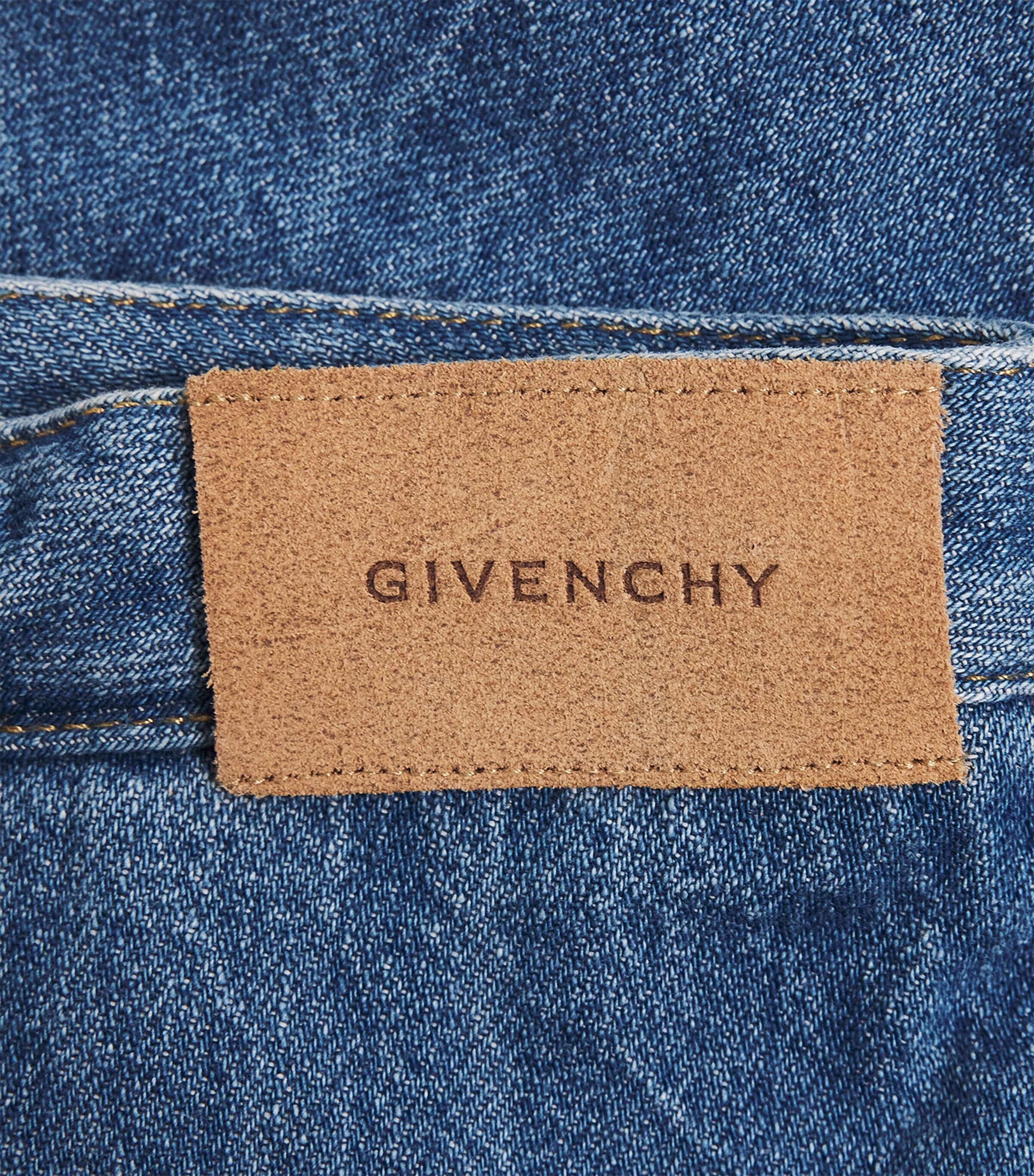Givenchy Kids Flared Denim Skirt (4-12+ Years) Blue Image 3