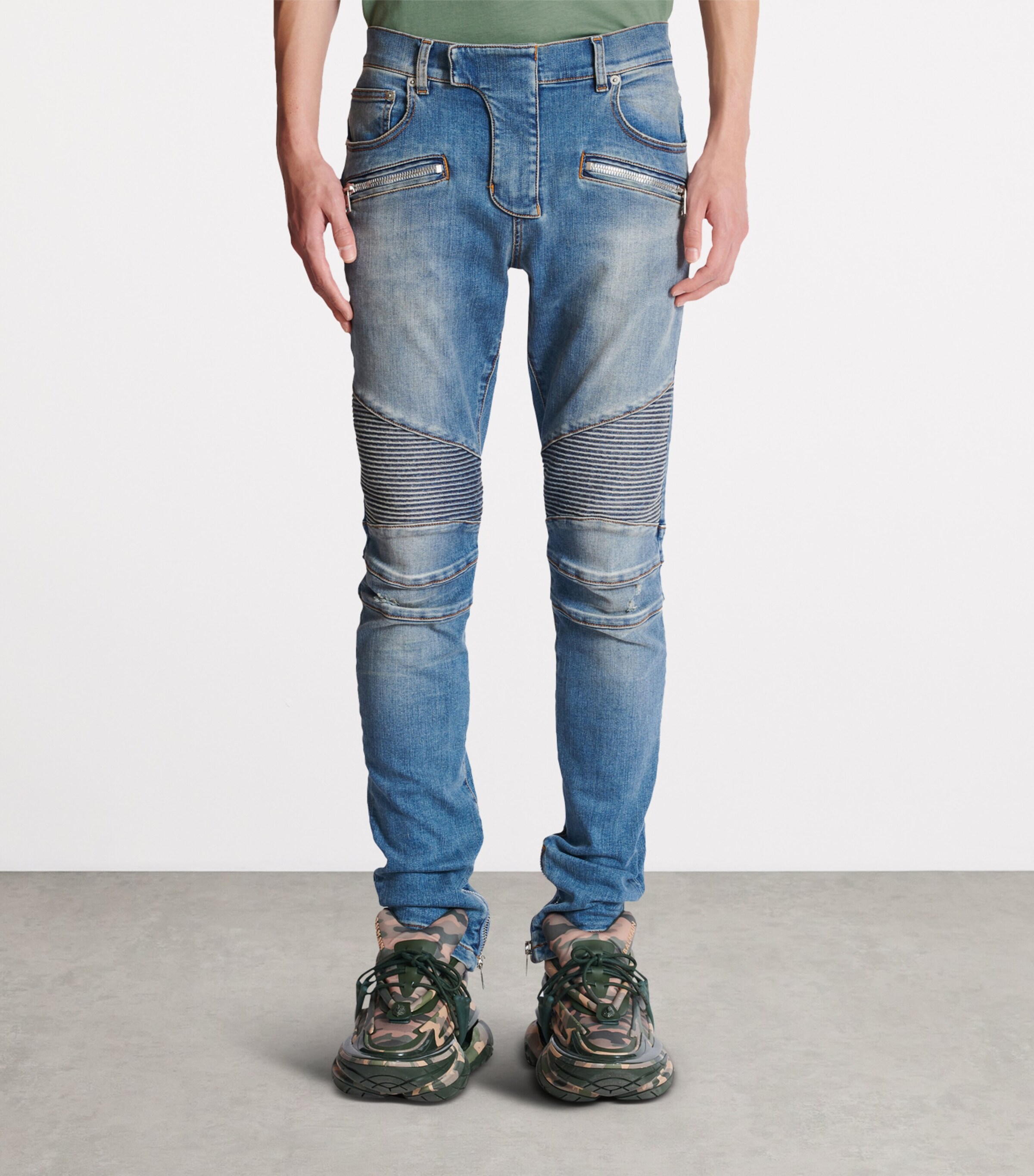 Slim Biker Jeans 6FF BLEU JEAN Image 5