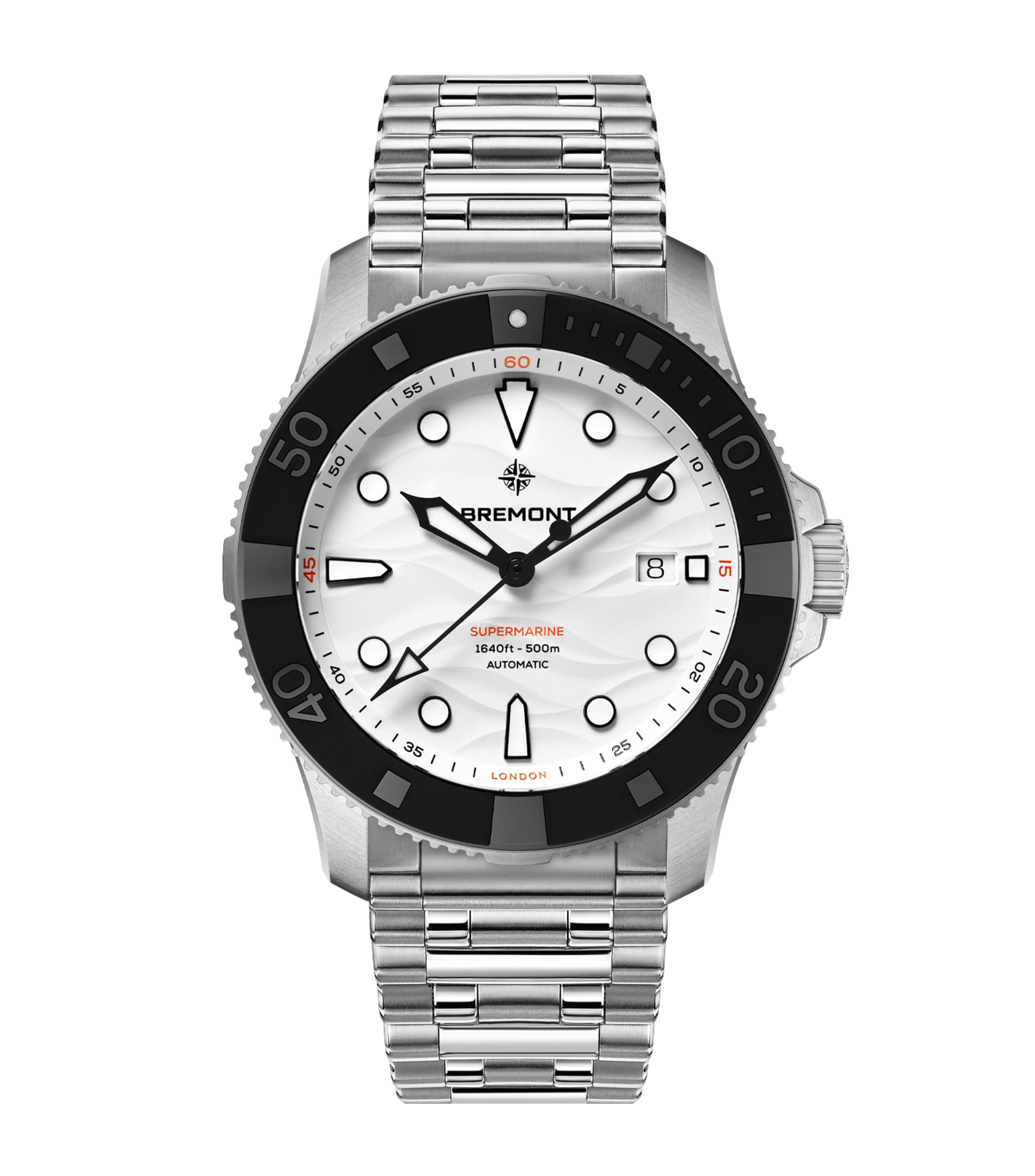 Stainless Steel 500m Supermarine Watch 43mm