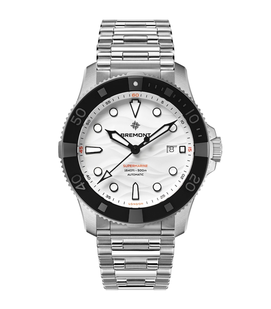 Stainless Steel 500m Supermarine Watch 43mm WHITE Image 1