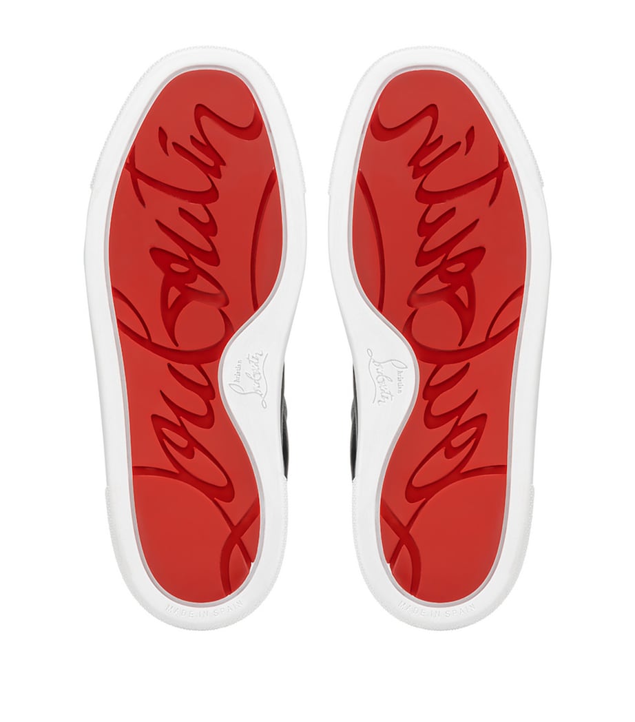 Funnyto Leather Low-Top Sneakers J764 Image 5