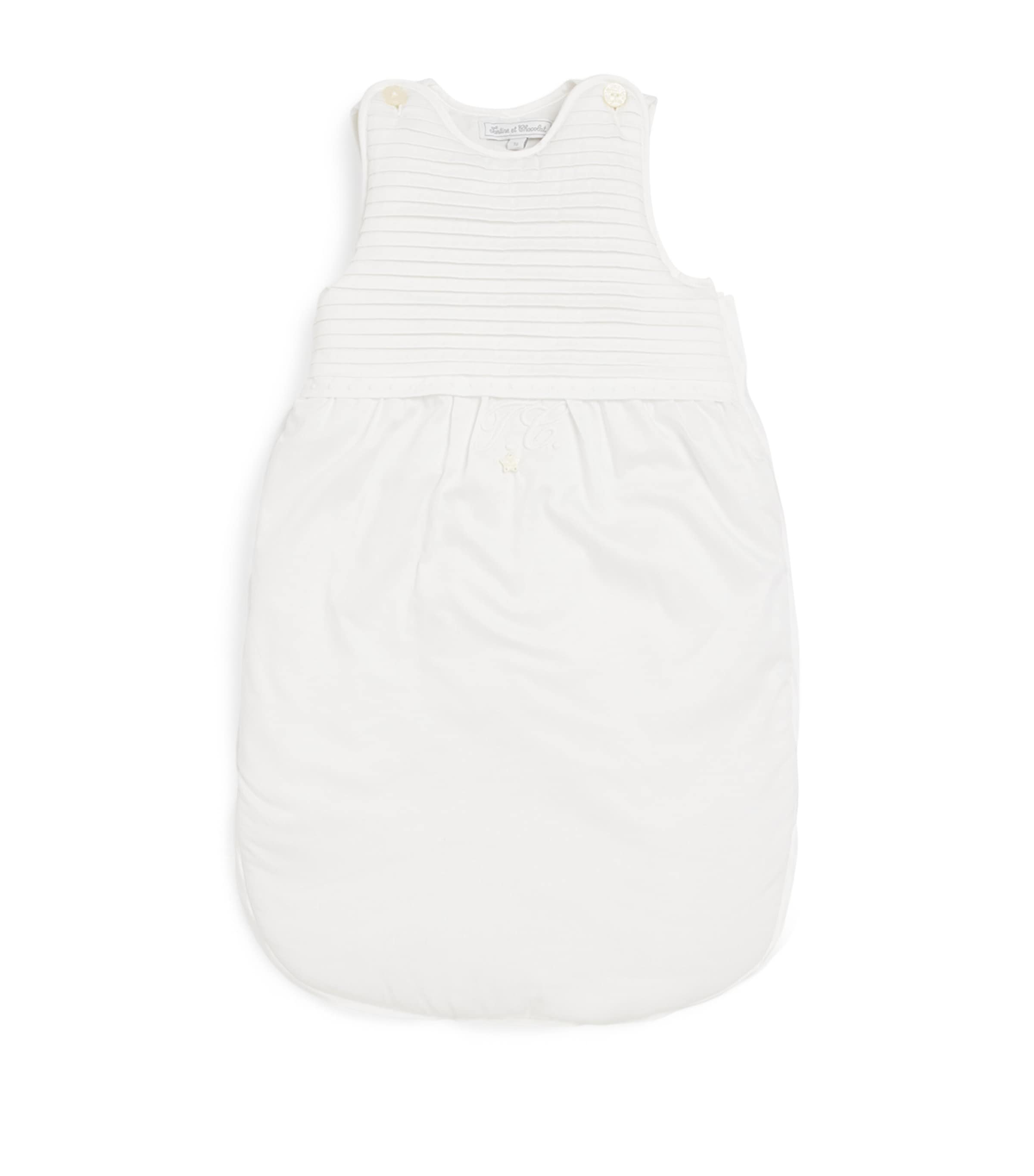 Tartine Et Chocolat Cotton Embroidered All-in-one In White