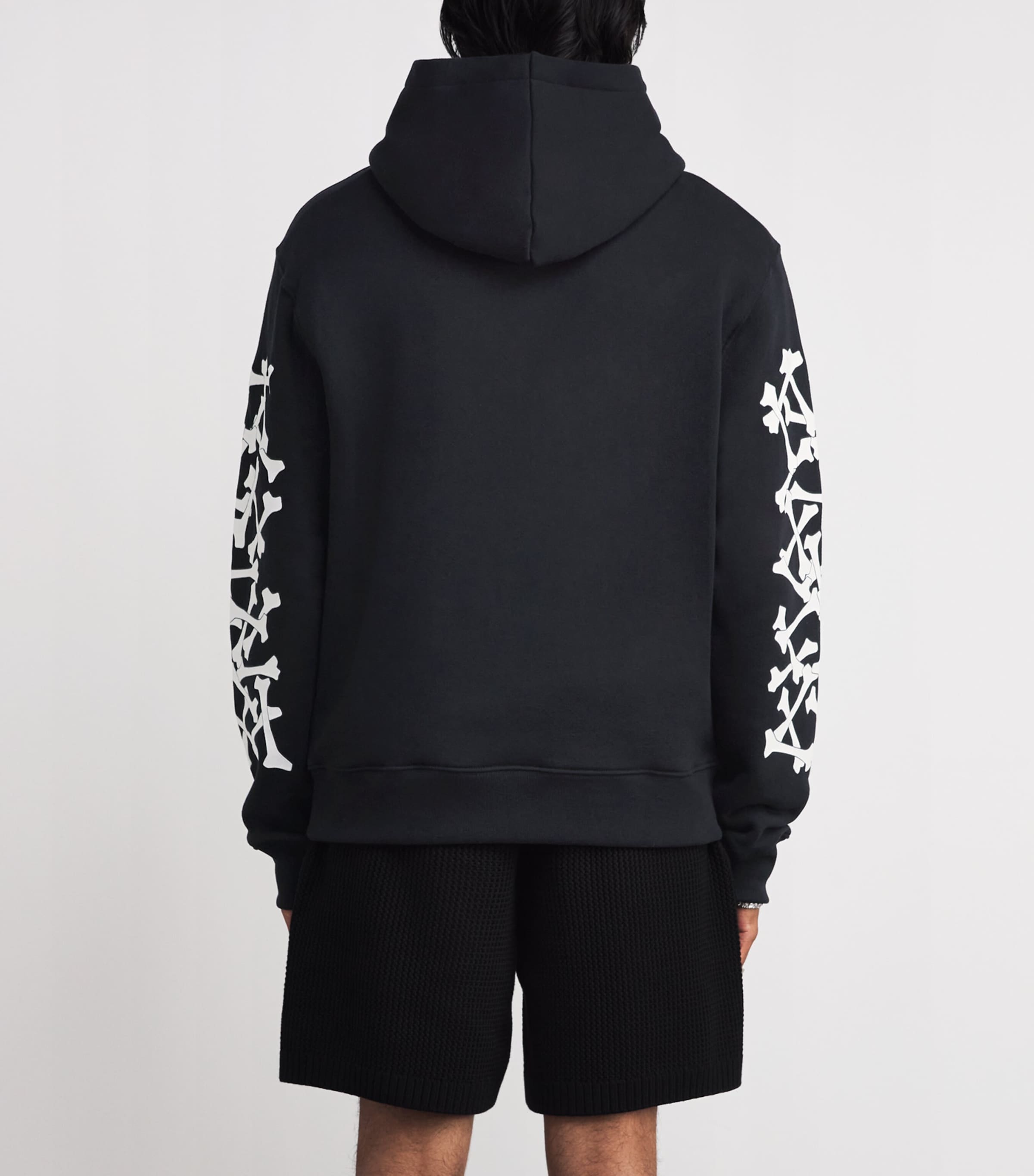 関税負担なし◆AMIRI◆Stacked Bones コットンフーディー ロゴ AMIRI Cotton Bones Stacked Hoodie | Harrods US
