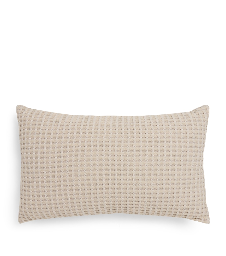 Textured Checkers Cushion (50cm x 30cm) NEUTRAL Image 1