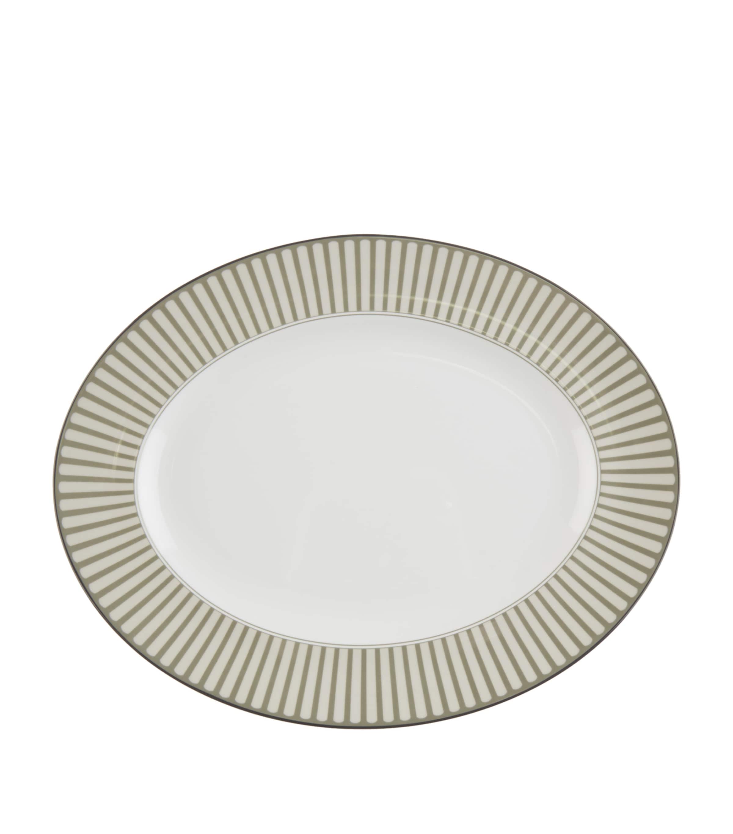 Wedgwood Parklands Oval Dish (36cm) Grey Image 1