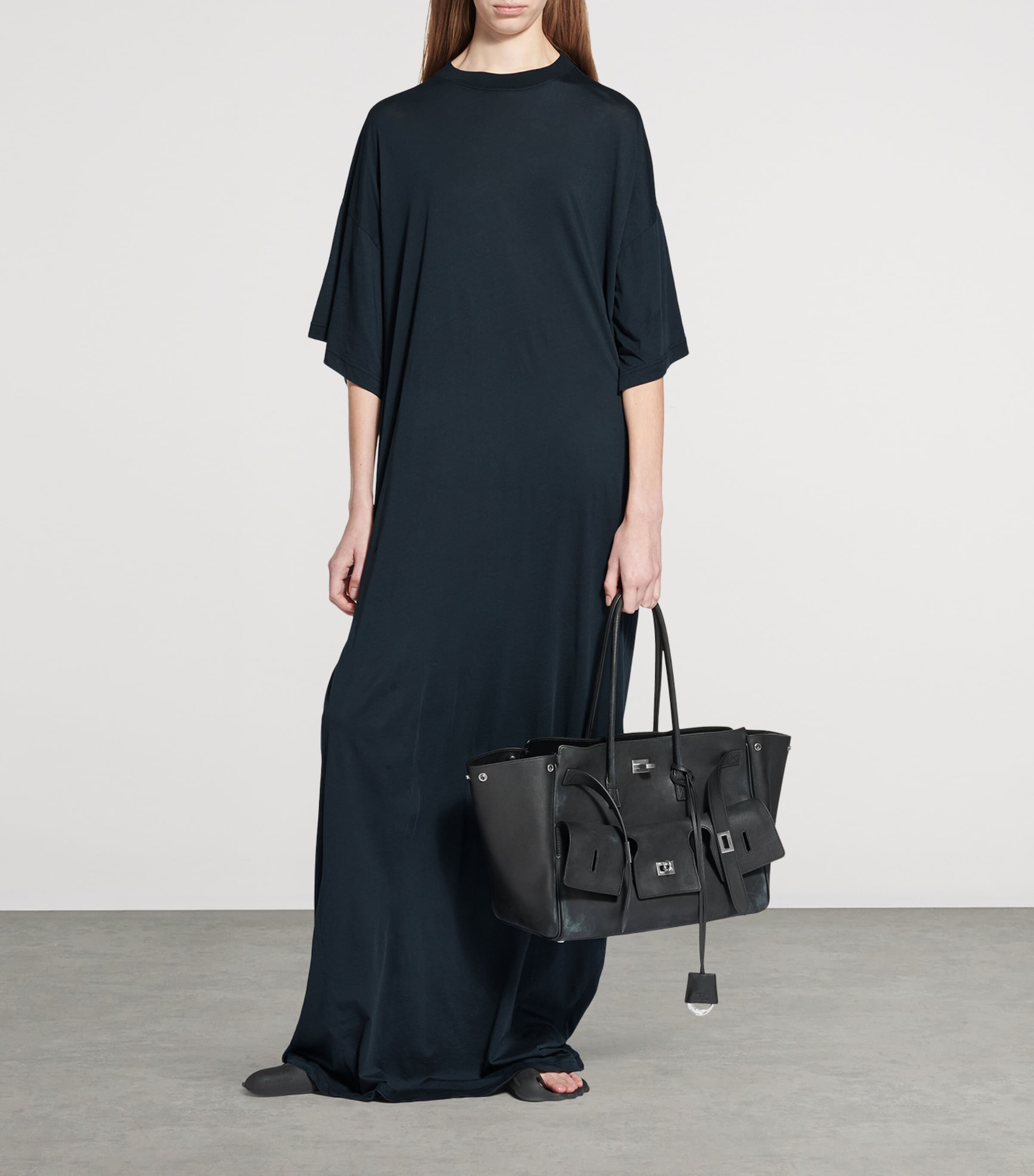 Balenciaga Cocoon Maxi Dress | Harrods UK