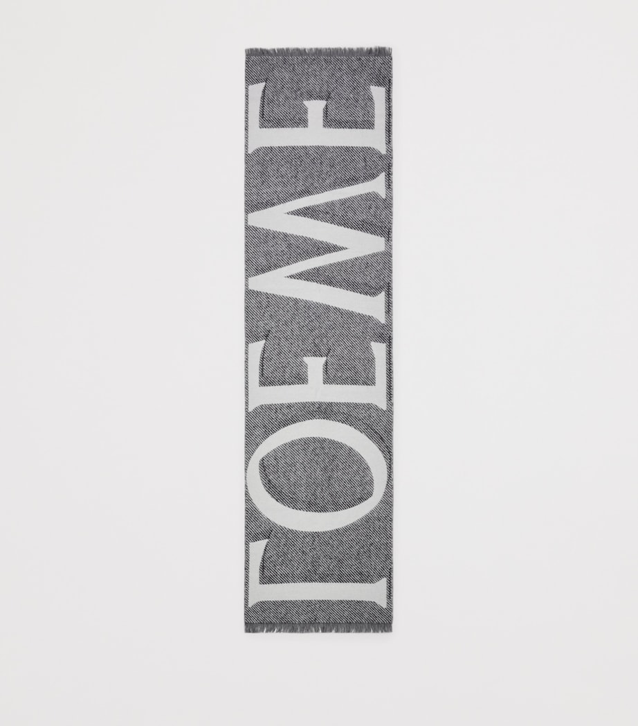 Cashmere-Wool Scarf LIGHT GREY/GREY Image 2