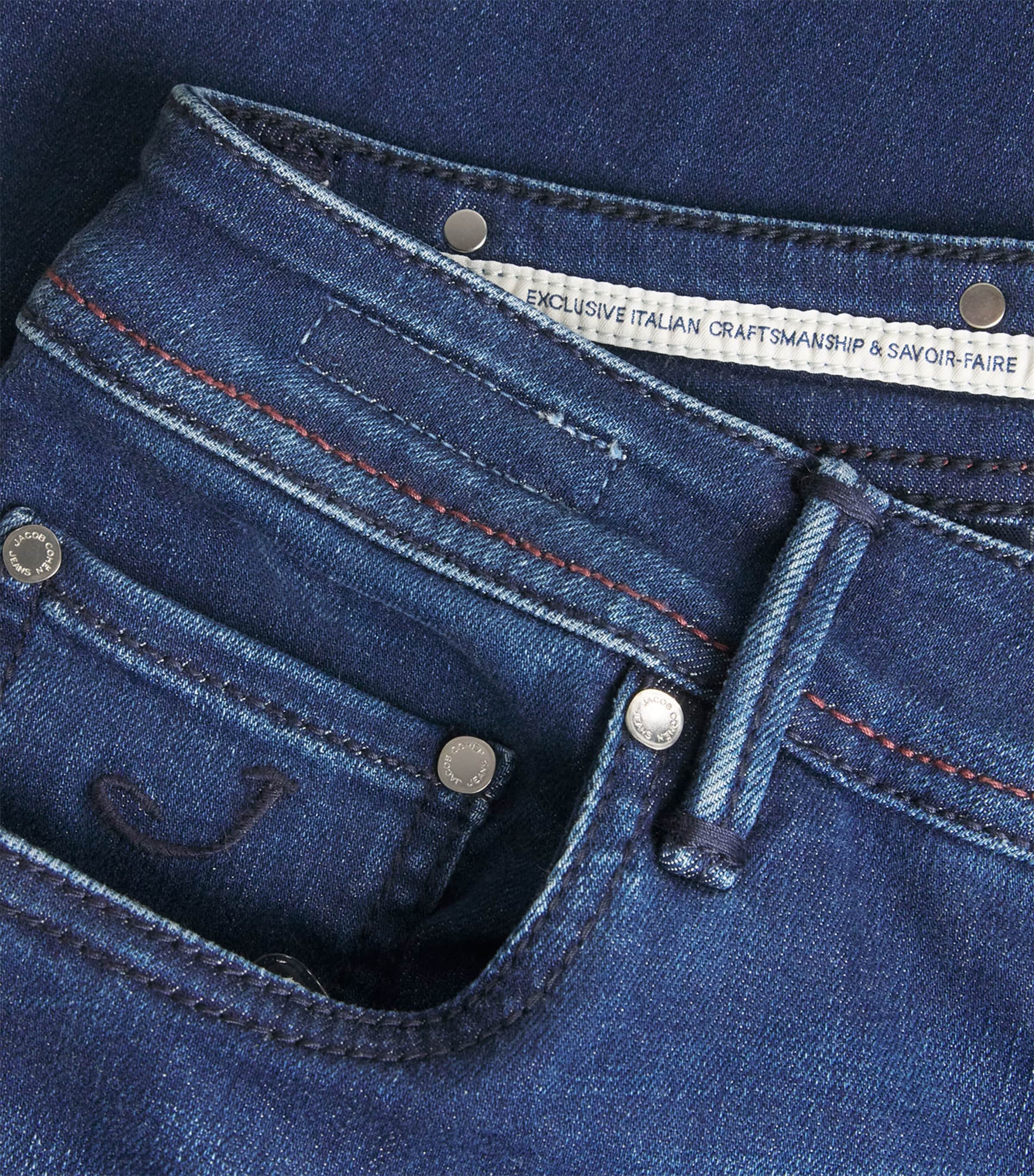 Crocodile Skin-Patch Bard Slim Jeans 200D Image 5