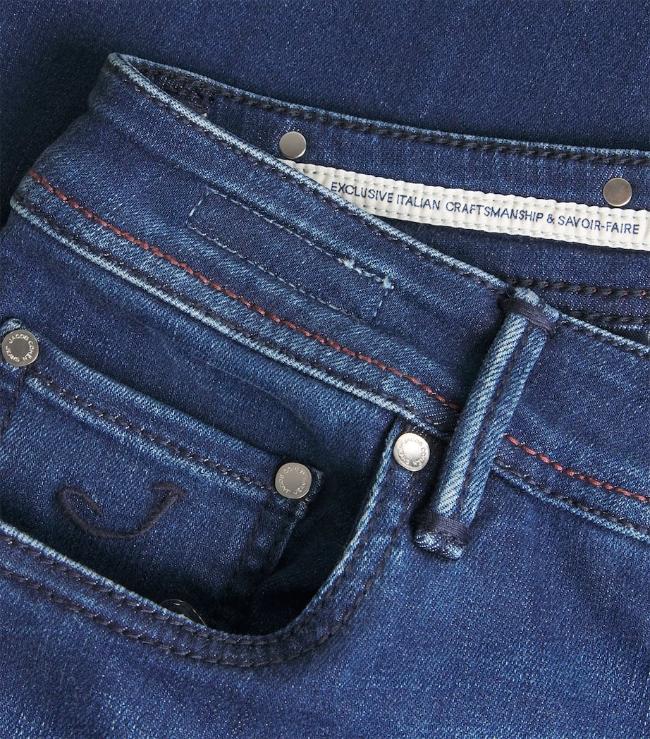 Crocodile Skin-Patch Bard Slim Jeans 200D Image 5