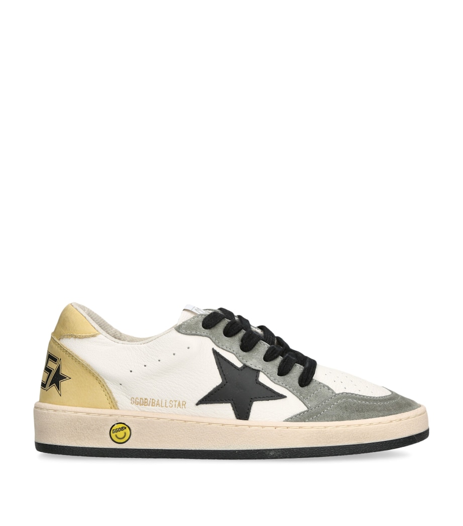 Leather Ball Star Sneakers KHAKI Image 1