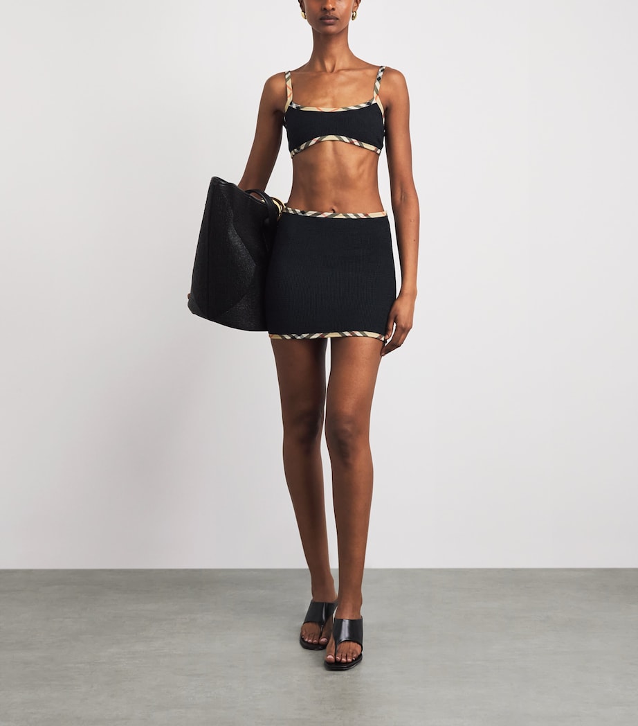 Burberry x Hunza G Womens x Burberry Devyn Skirt/Bandeau Top Black Image 2