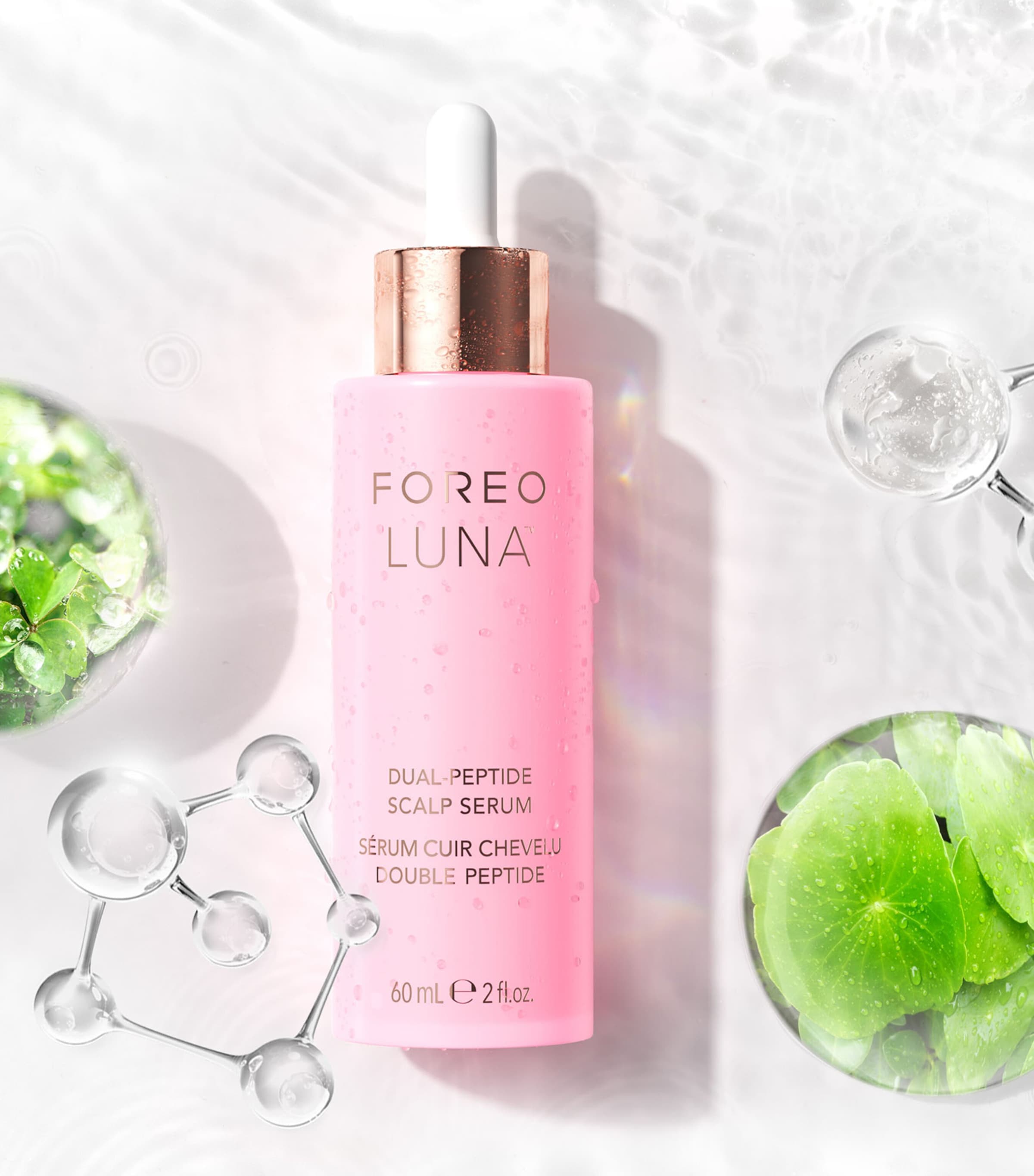 LUNA Dual-Peptide Scalp Serum (60ml) NO COLOUR Image 4