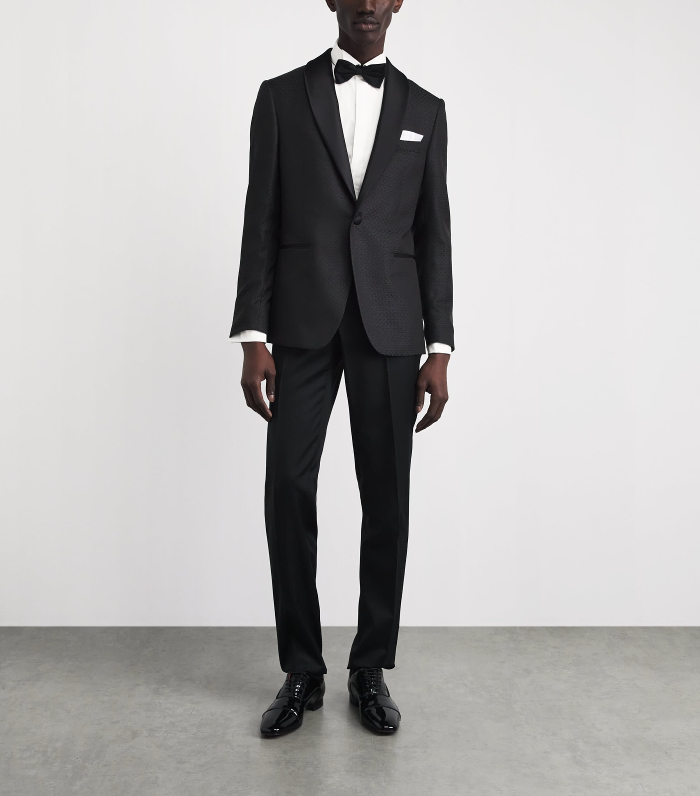 Corneliani Mens Cotton Evening Shirt Optical White Image 2