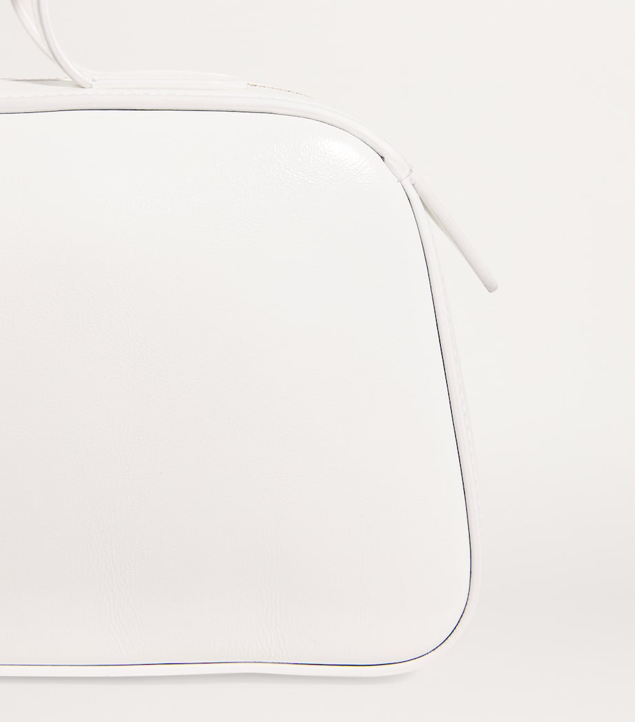 Khaite Leather Simona Shoulder Bag Optic White Image 6