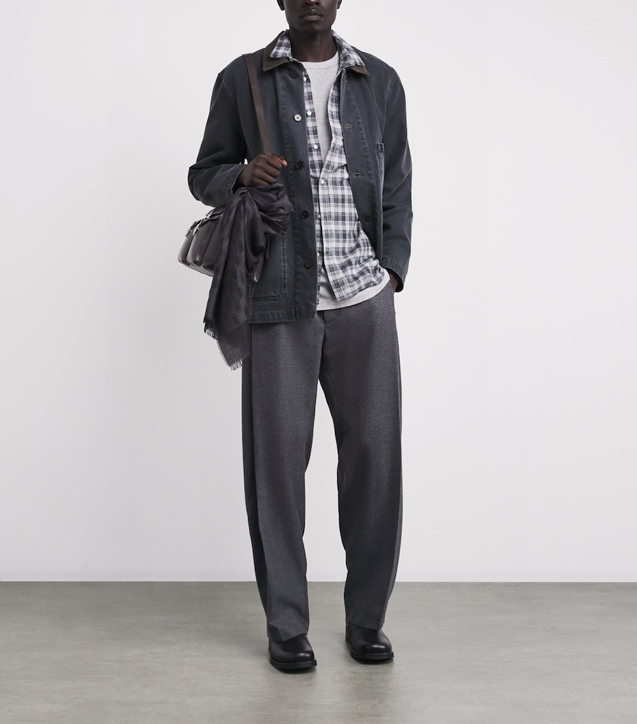 Cotton Corduroy-Collar Carlito Jacket MIDGREY/ICEDCOFFEE Image 2