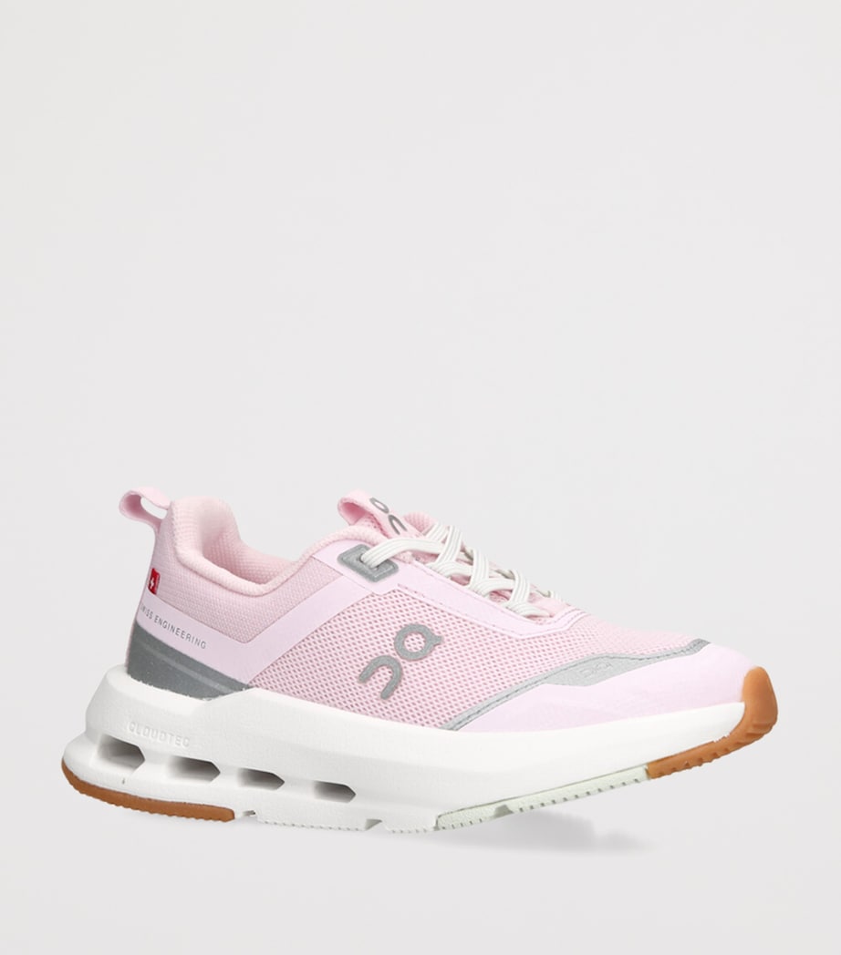 ON Running Cloudnova Youth Sneakers Pink Comb Image 3