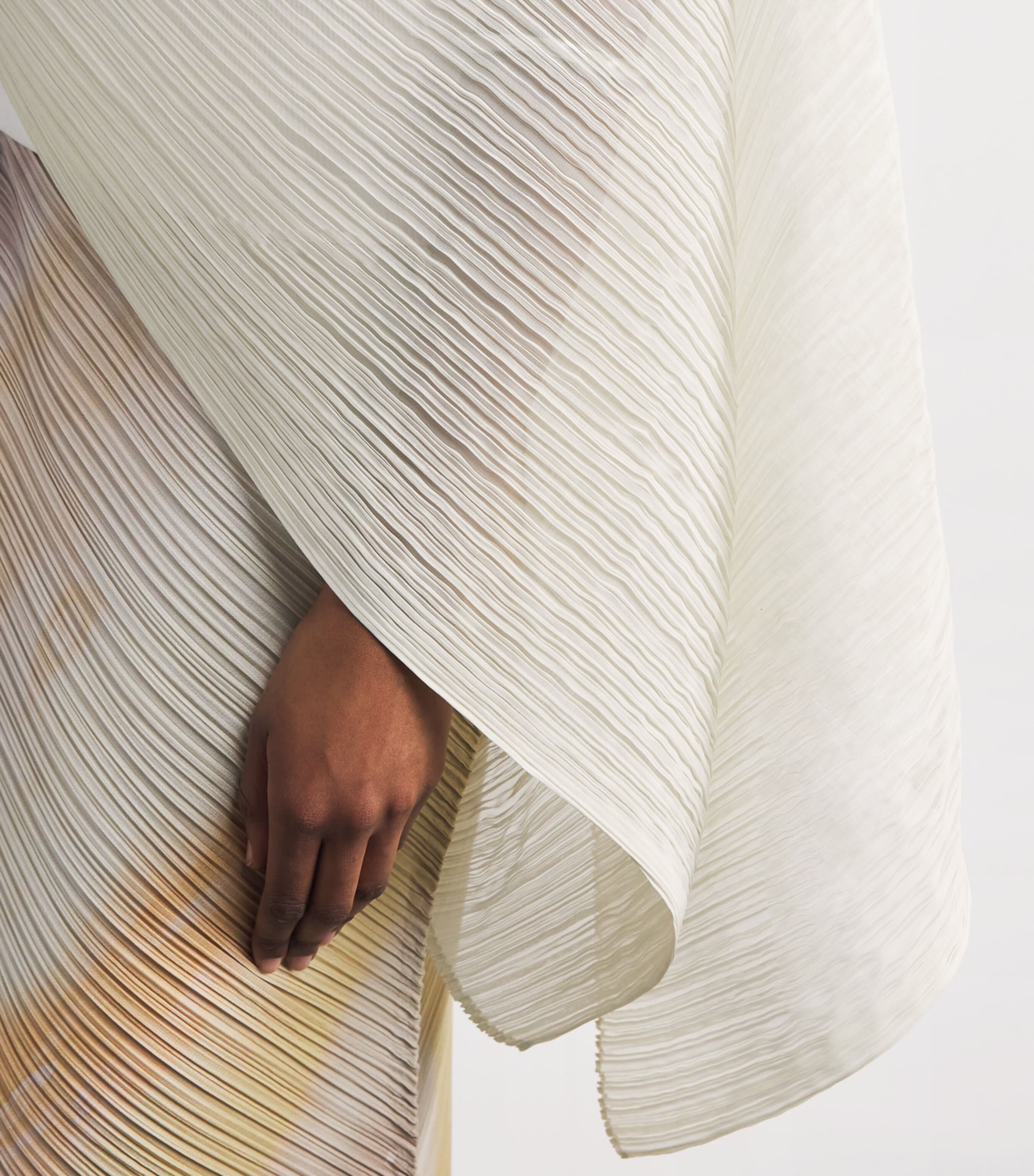 Pleats Please Issey Miyake Neutral Madame-T May Stole | Harrods US