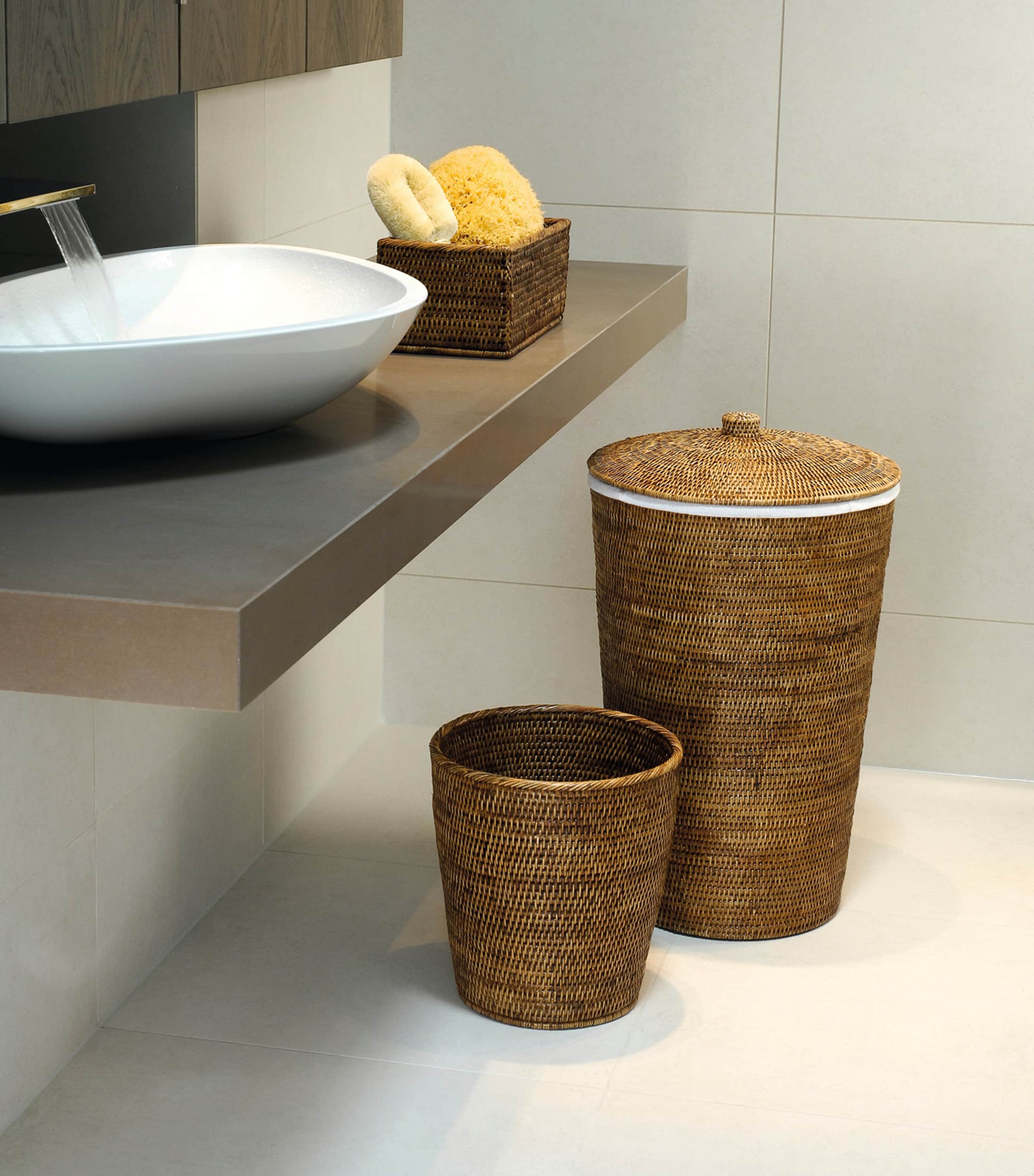 Decor Walther Rattan Basket Wastebin Rattan Light Image 2