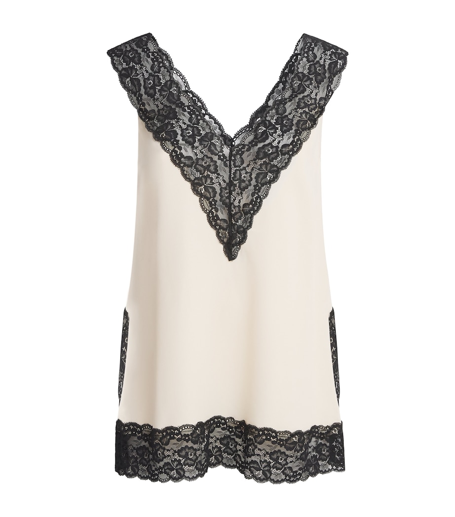 Stylein Womens Lace-Trim Miette Blouse Cream Image 1
