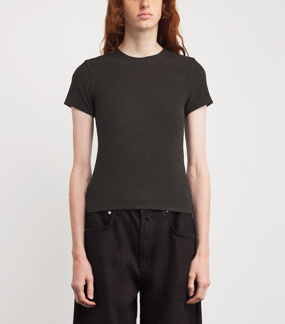 Modal The Rib Baby T-Shirt COFFEE Image 3