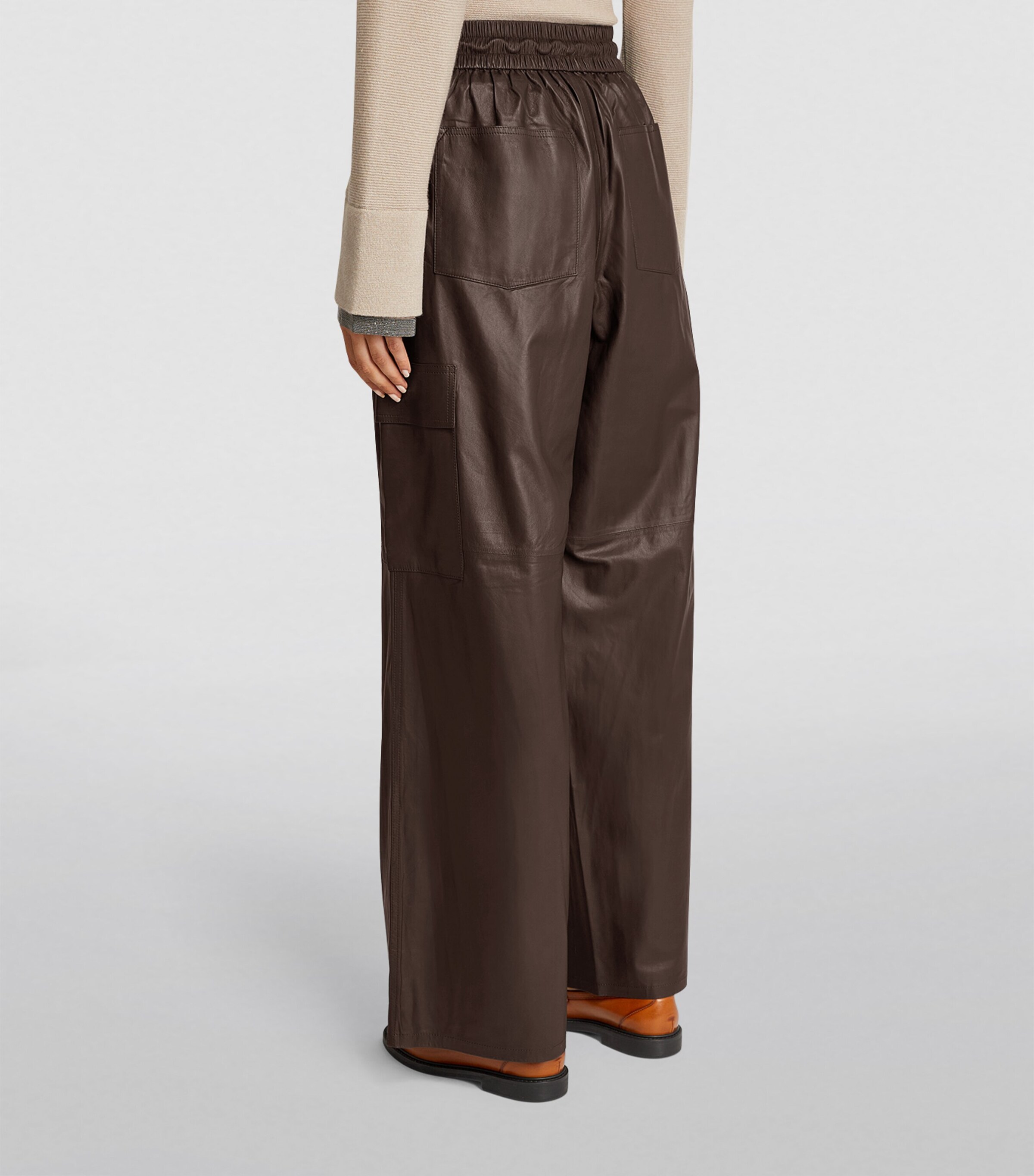 Leather Cargo Trousers A2009 Image 4